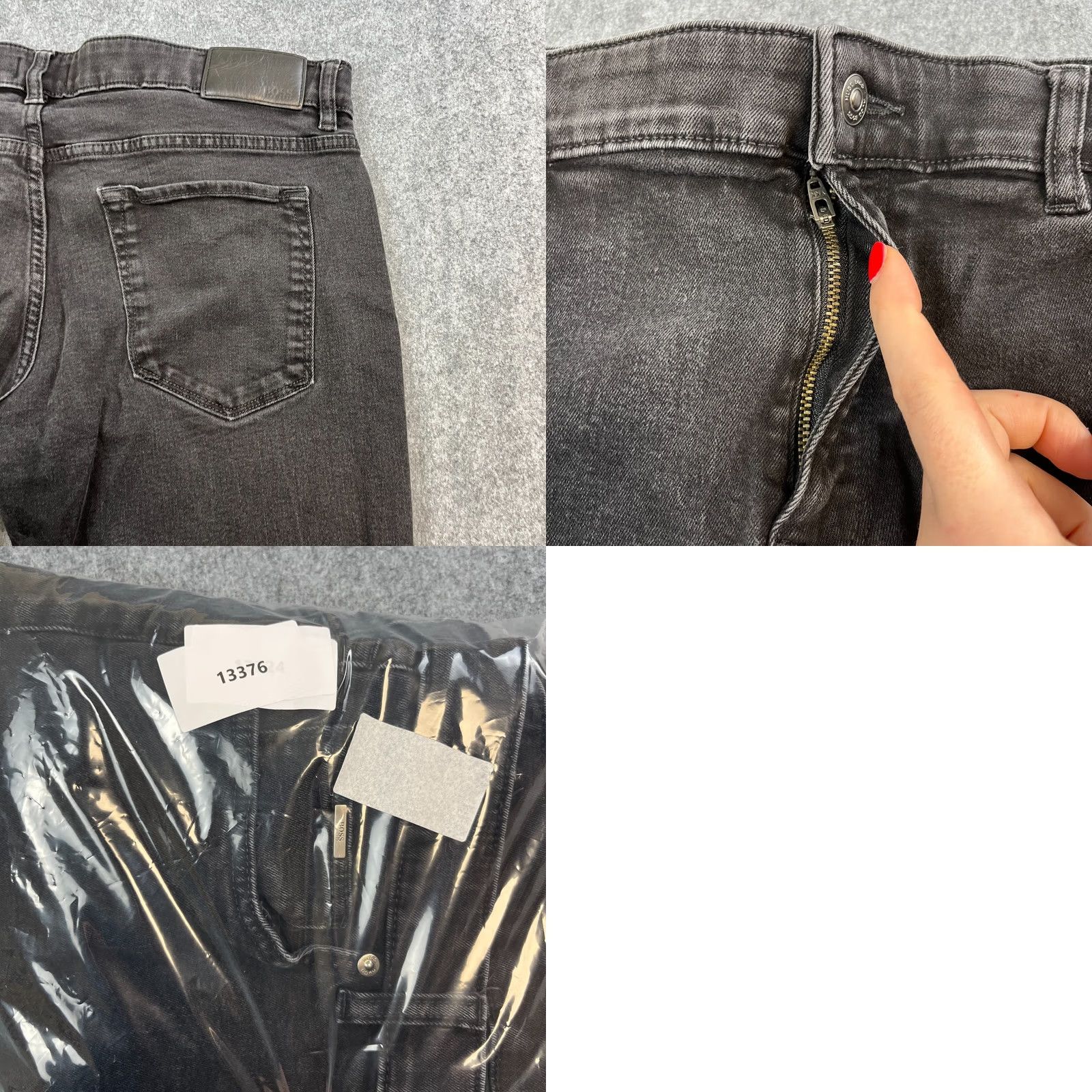 Hugo Boss HUGO BOSS Jeans Tapered Men 38 Slim 32 Dark Black Denim Stretch 5-Pocket Slim Fit Maine 1 Mens Size US 38 / EU 54 - 9 Thumbnail
