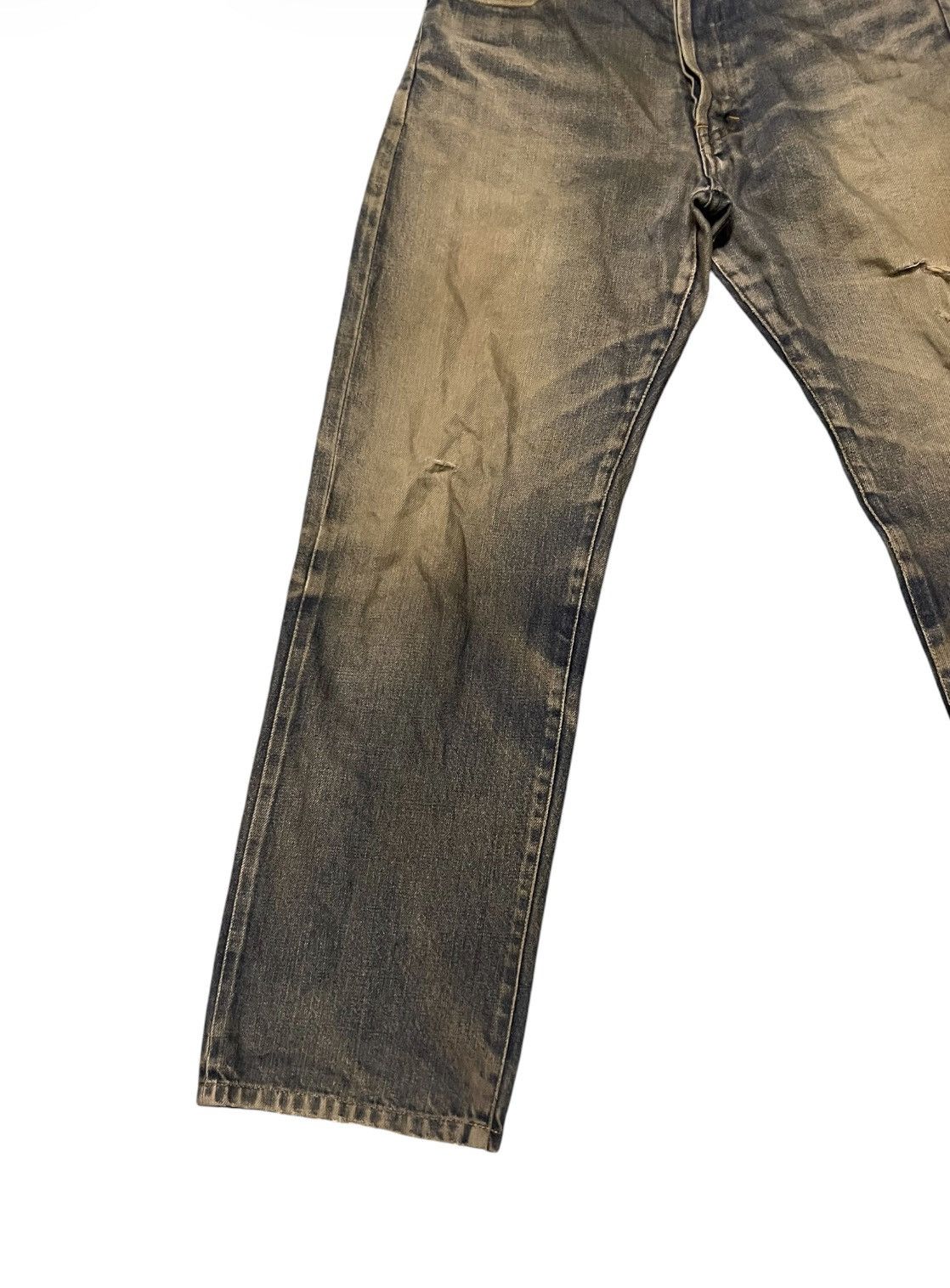 Yohji Yamamoto Distressed Denim Ined By Yohji Yamamoto Denim Pant Size US 30 / EU 46 - 4 Thumbnail