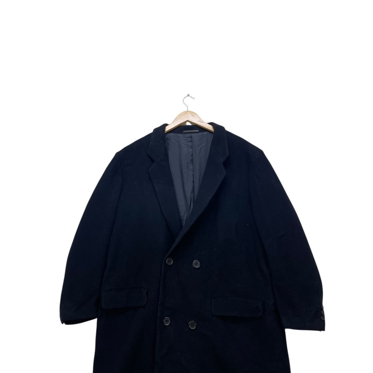 Yohji Yamamoto 💥Vintage Veona Long Coat Double Breast Mode Pour Homme Size US L / EU 52-54 / 3 - 3 Thumbnail