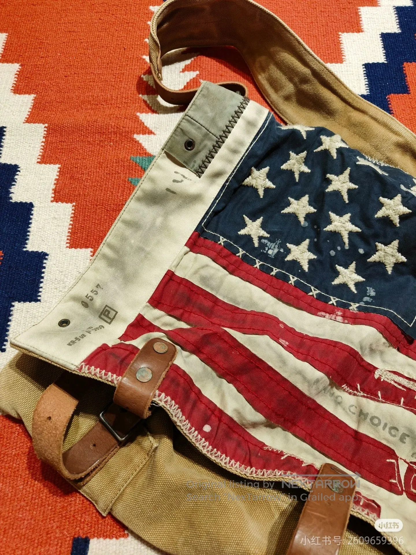 RRL Ralph Lauren Ralph Lauren Vintage American Flag Backpack. Size ONE SIZE - 7 Thumbnail