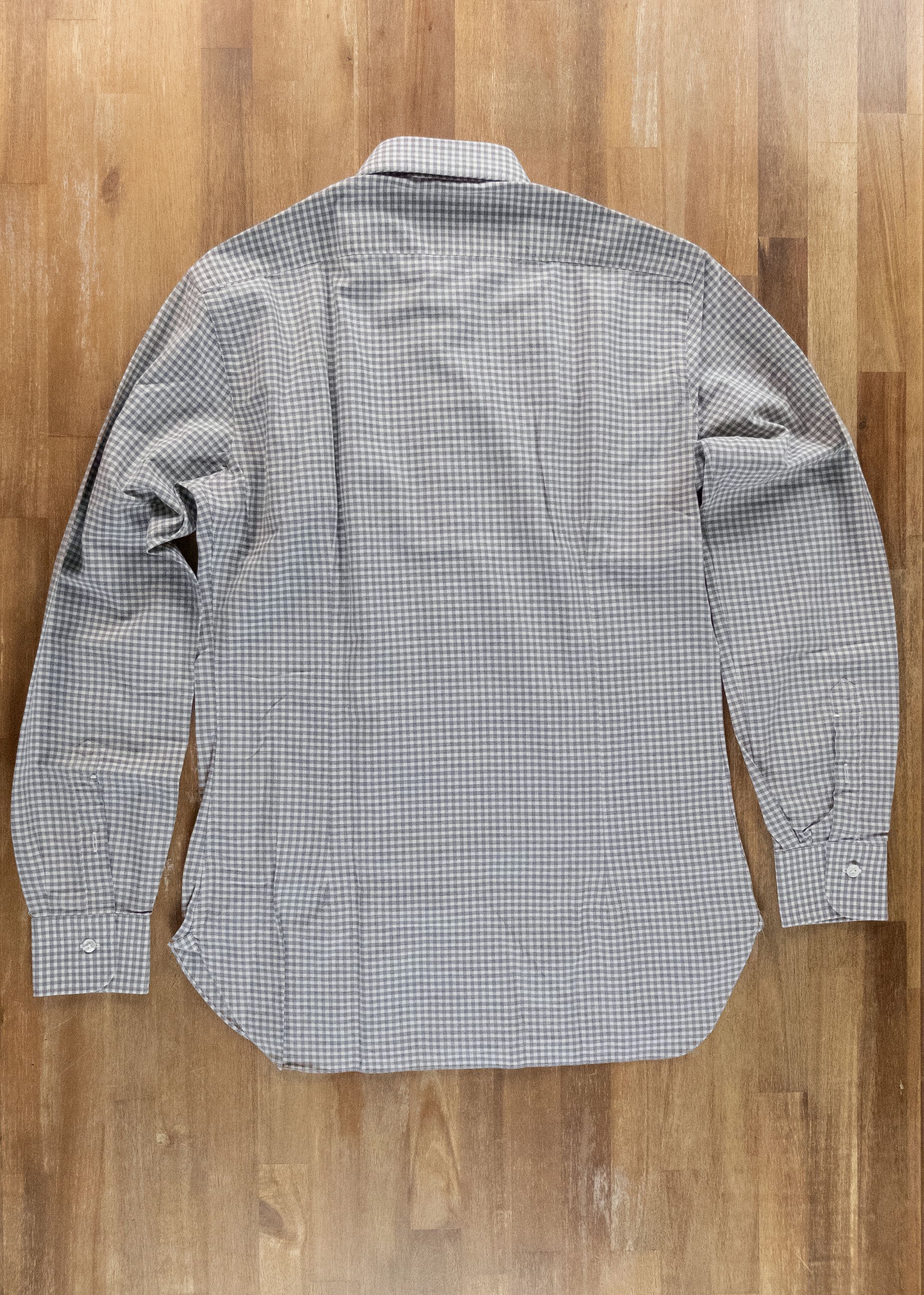 Barba Napoli BARBA Napoli Dandy Life gray check flannel cotton shirt 39 Size US M / EU 48-50 / 2 - 5 Thumbnail