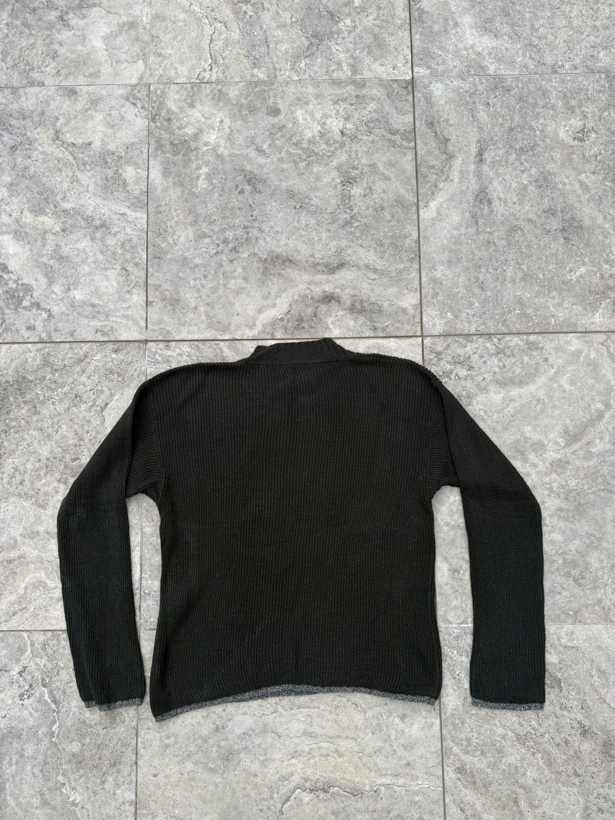 Issey Miyake Issey Miyake Silk Knit Dark Green Sweater Size US M / EU 48-50 / 2 - 2 Thumbnail
