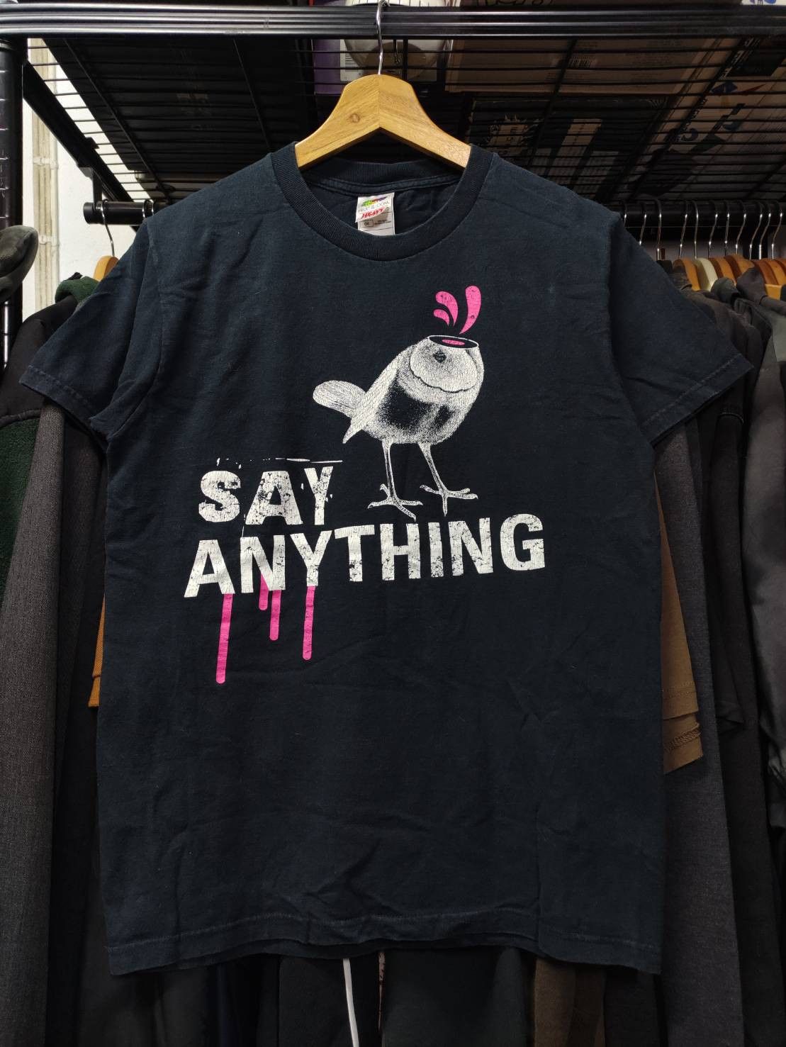 Band Tees Vtg 00's Say Anything Band " Dead Bird " Art T-Shirt Size US S / EU 44-46 / 1 - 2 Thumbnail