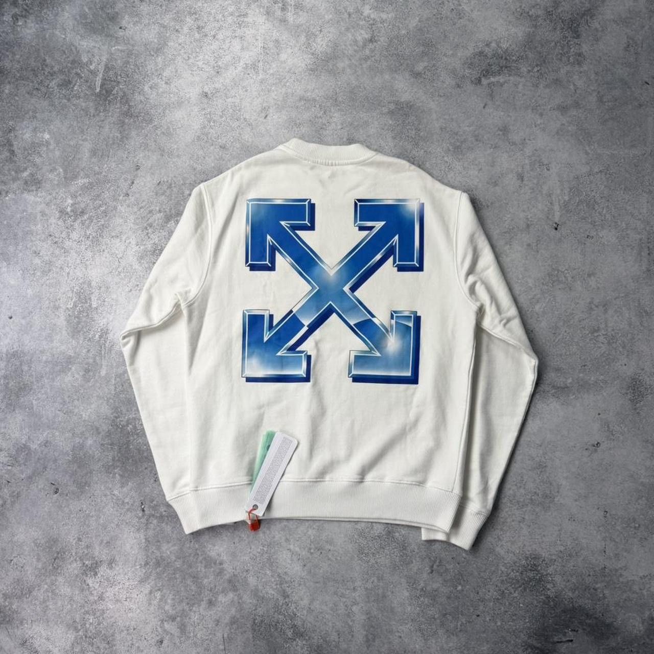 Off-White Off-white blue metal arrow white jumper Size US M / EU 48-50 / 2 - 5 Thumbnail