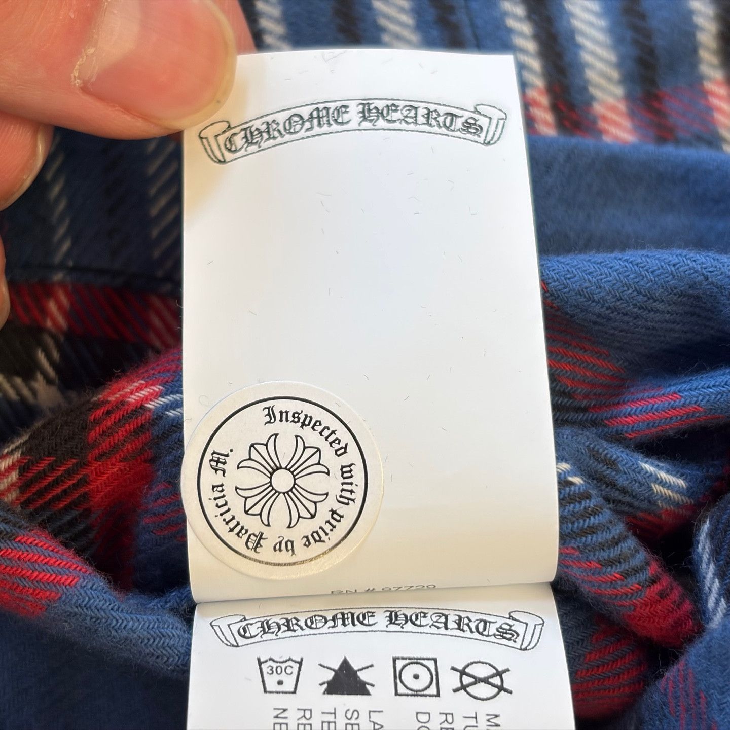 Chrome Hearts Chrome Hearts Blueberry Wine Harvester Plaid Shirt Size US S / EU 44-46 / 1 - 7 Thumbnail