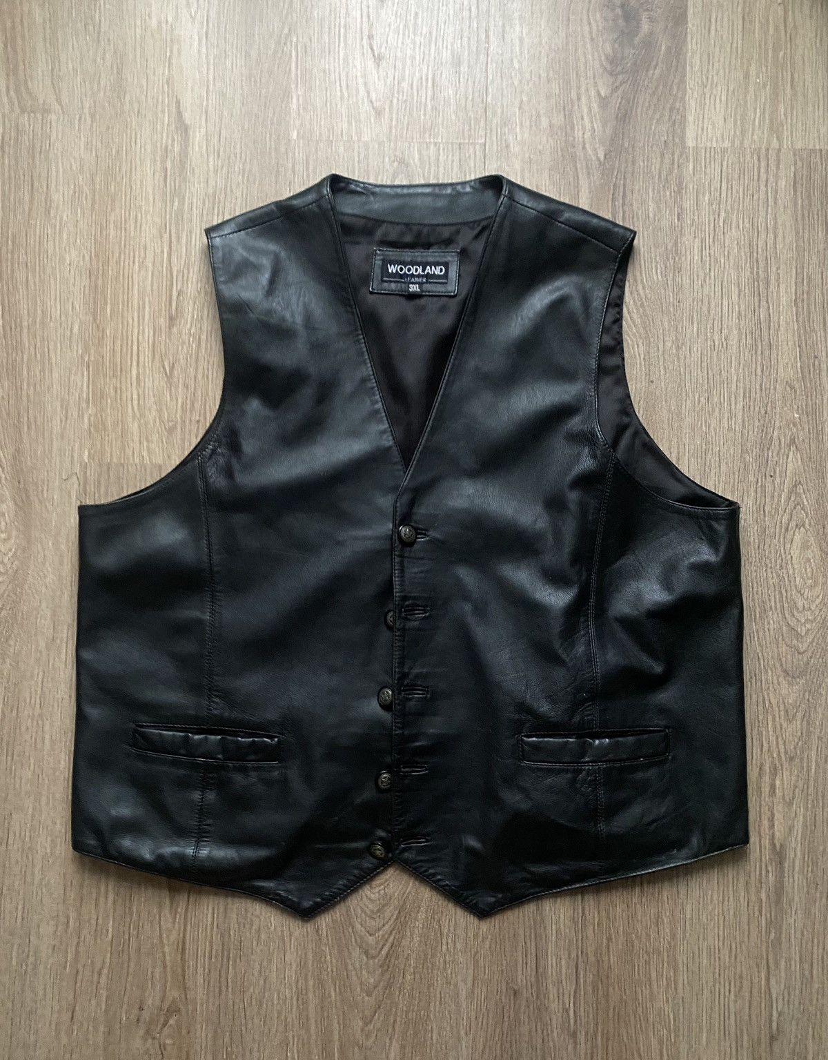 Japanese Brand × Vintage Vintage Avant garde Leather Opium crazy Cowboy Vest XXL Size US XL / EU 56 / 4 - 1 Thumbnail