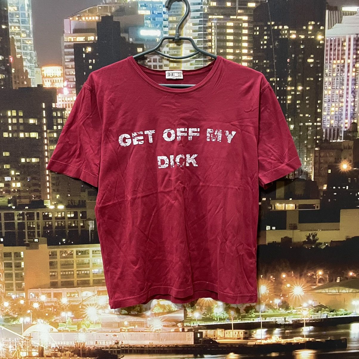 Band Tees VINTAGE 90S HUMOR TEE GET OFF MY DICK PENIS FUNNY PORNO XXX Size US M / EU 48-50 / 2 - 1 Thumbnail