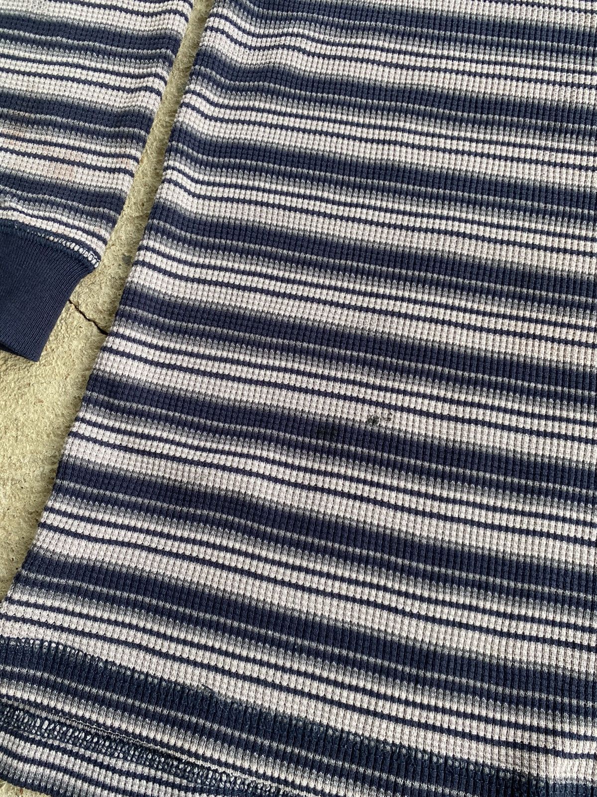 Coogi × Vintage Vintage Y2K Montana Blue Grunge Stripe Thermal Shirt Size US L / EU 52-54 / 3 - 3 Thumbnail
