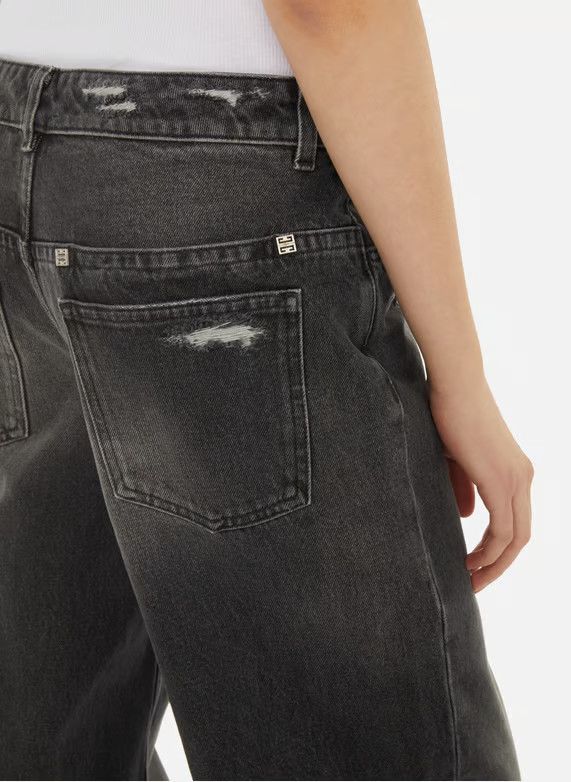 Givenchy o1y0925 Denim Pant in Black Size 27" / US 4 / IT 40 - 4 Thumbnail