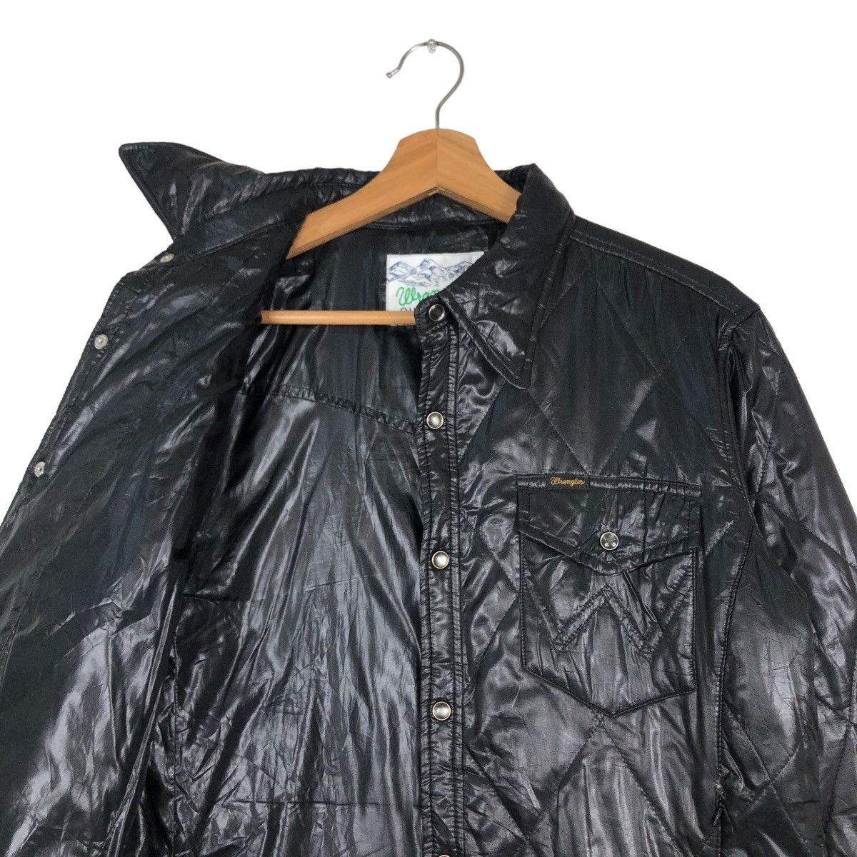 Japanese Brand 🔥Vintage Biker Jacket Wrangler Greens Boro Usa Light Puffer Size US M / EU 48-50 / 2 - 12 Thumbnail