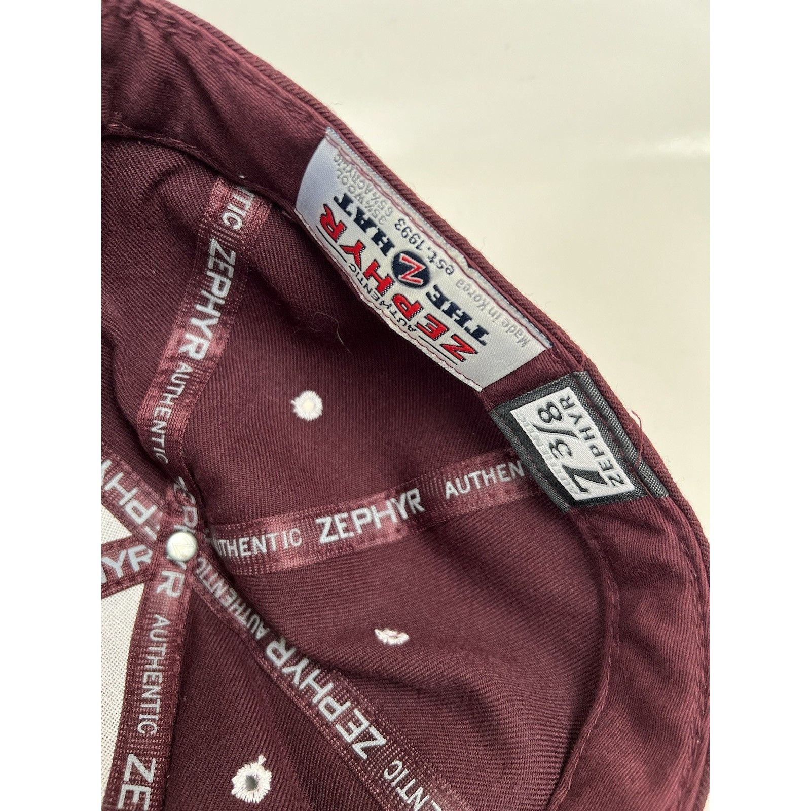 Zephyr Vintage Texas A&M Aggies Fitted Hat Cap Size 7 3/8 Zephyr Wo Size ONE SIZE - 8 Thumbnail
