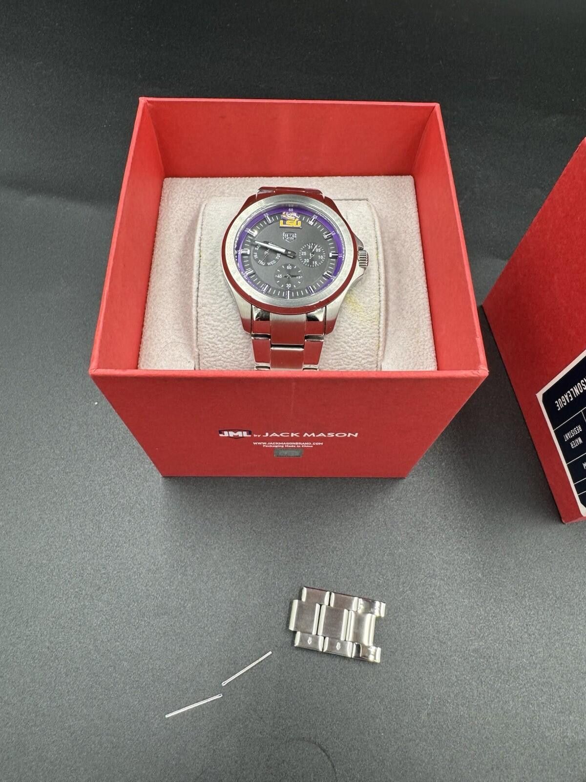 Other Jack Mason LSU Tigers Chronograph Watch Purple Dial Stainles Size ONE SIZE - 4 Thumbnail