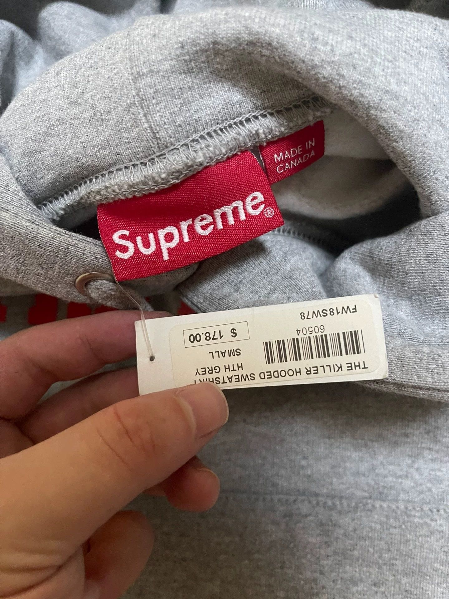 Supreme Supreme The Killer Gray Hoodie New w/Tags S Size US S / EU 44-46 / 1 - 4 Thumbnail