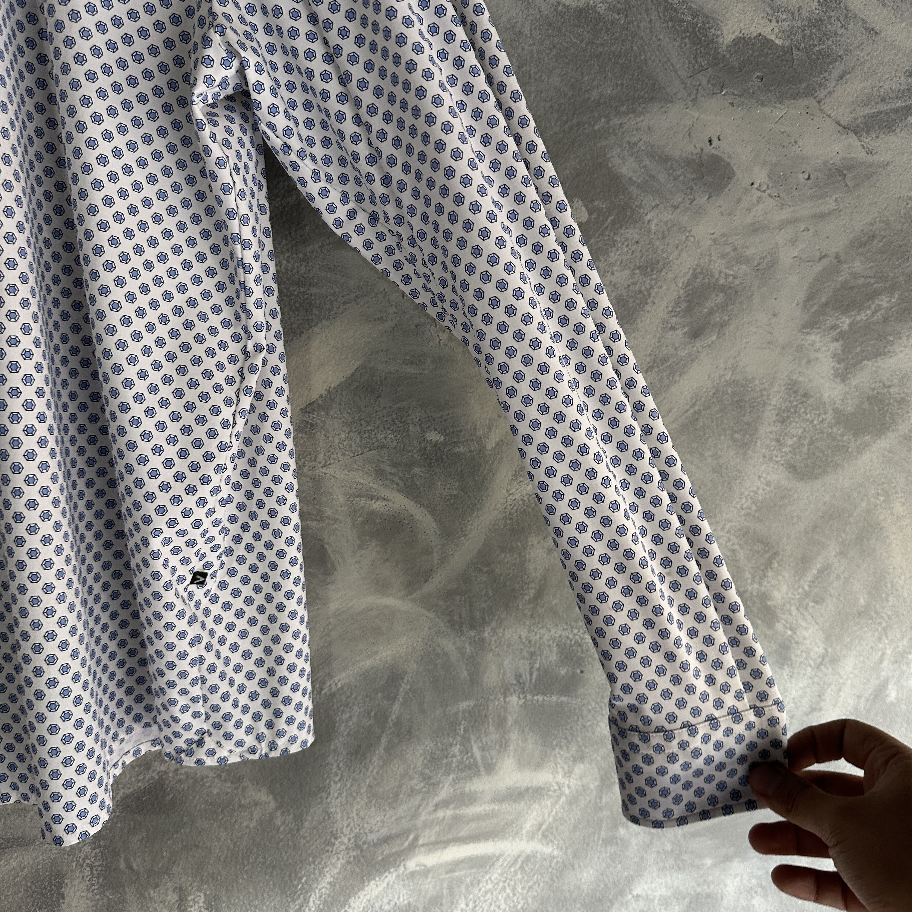 Hugo Boss Hugo Boss Button Up Shirt Mens Diamond P Roan Kent Size US XXL / EU 58 / 5 - 4 Thumbnail