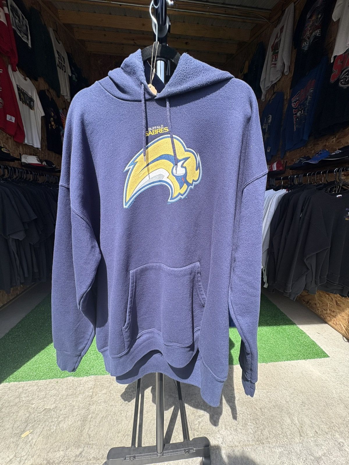 Lee × Vintage Vintage 2005 Buffalo Sabres Lee Sports Hoodie Sweatshirt Size US XXL / EU 58 / 5 - 1 Thumbnail