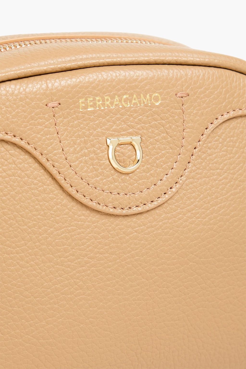 Salvatore Ferragamo o1s1rm1124 Size: OS / Natural Leather Shoulder Bag in Camel Size ONE SIZE - 4 Thumbnail