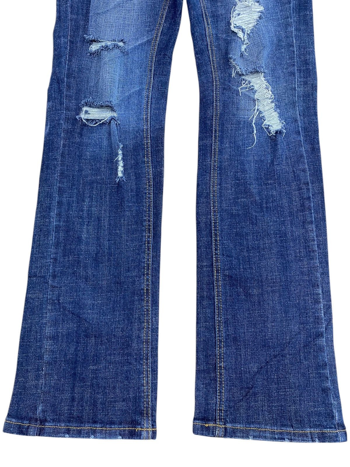 Japanese Brand Japanese Brand Whiskers Distressed Style Flare Jeans Size US 32 / EU 48 - 9 Thumbnail