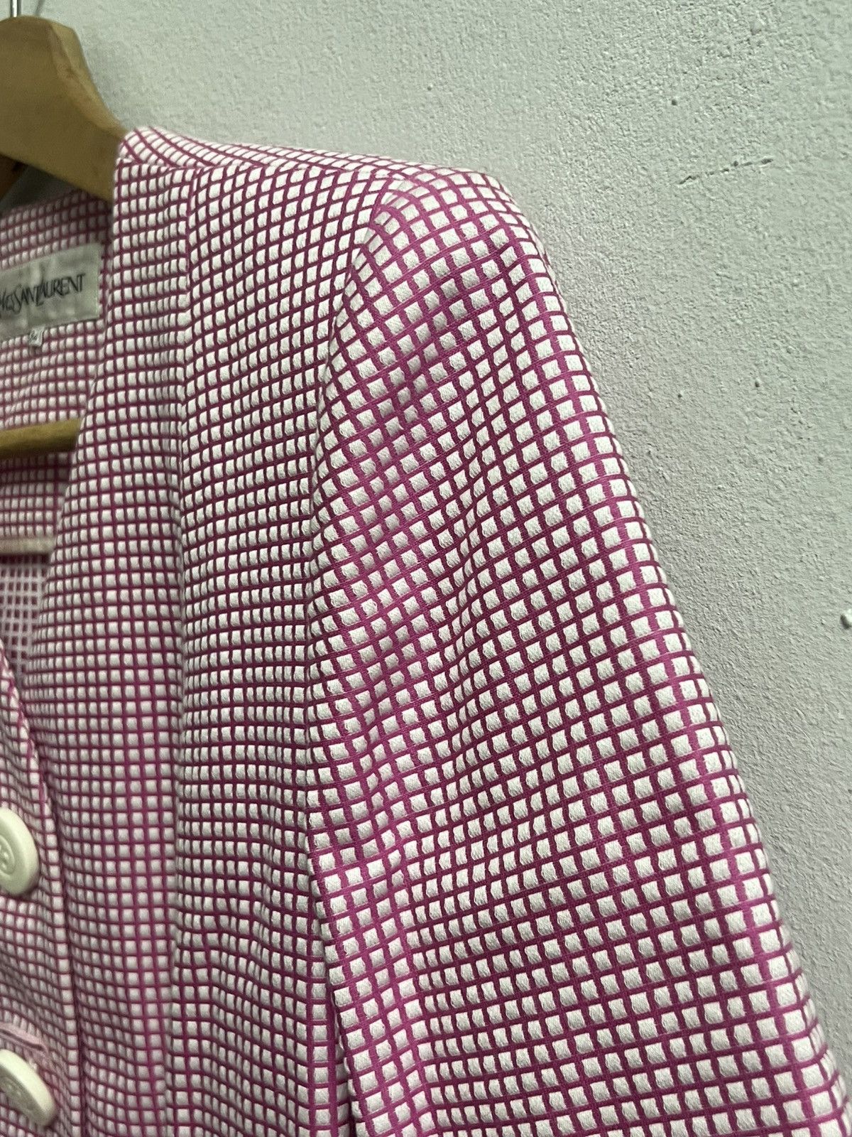 Yves Saint Laurent Yves Saint Laurent Multicolour pink Jacket Size XXS / US 00 / IT 34 - 9 Thumbnail