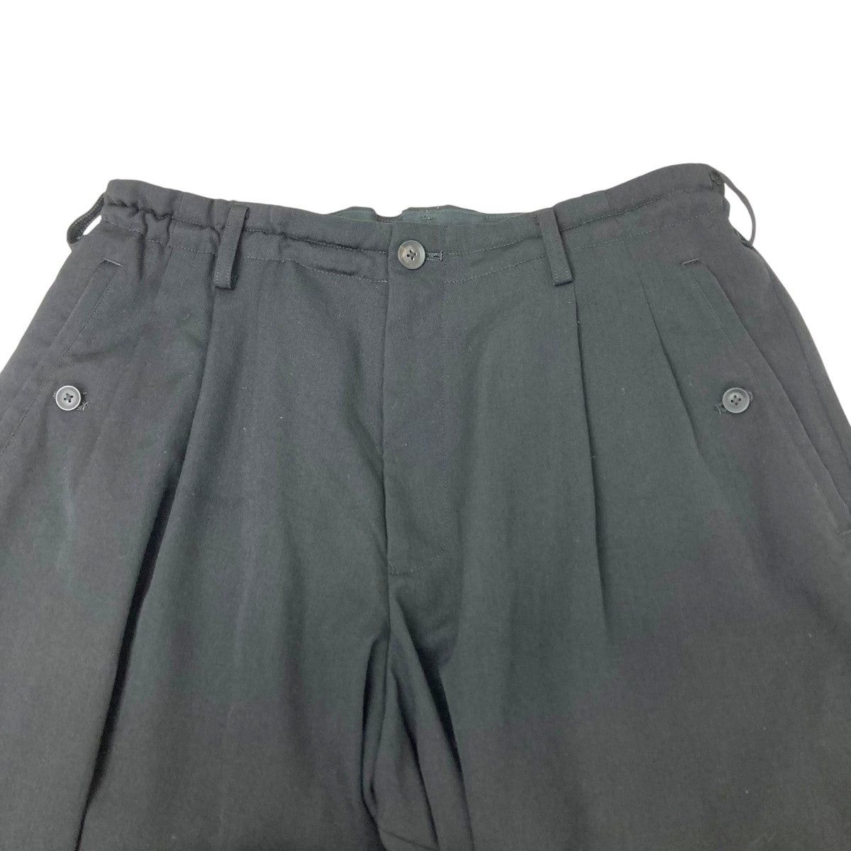Yohji Yamamoto yohji yamamoto W Gabardine 2TUCK PANTS Middle Wide Pants Size US 35 - 3 Thumbnail