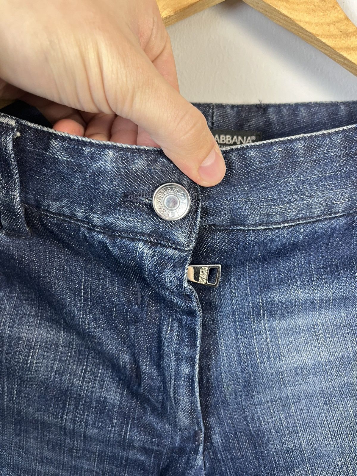 Dolce & Gabbana × Jean Dolce Gabbana D&G Luxury Flared Denim Jeans Y2K Madein Italy Size 28" / US 6 / IT 42 - 8 Thumbnail