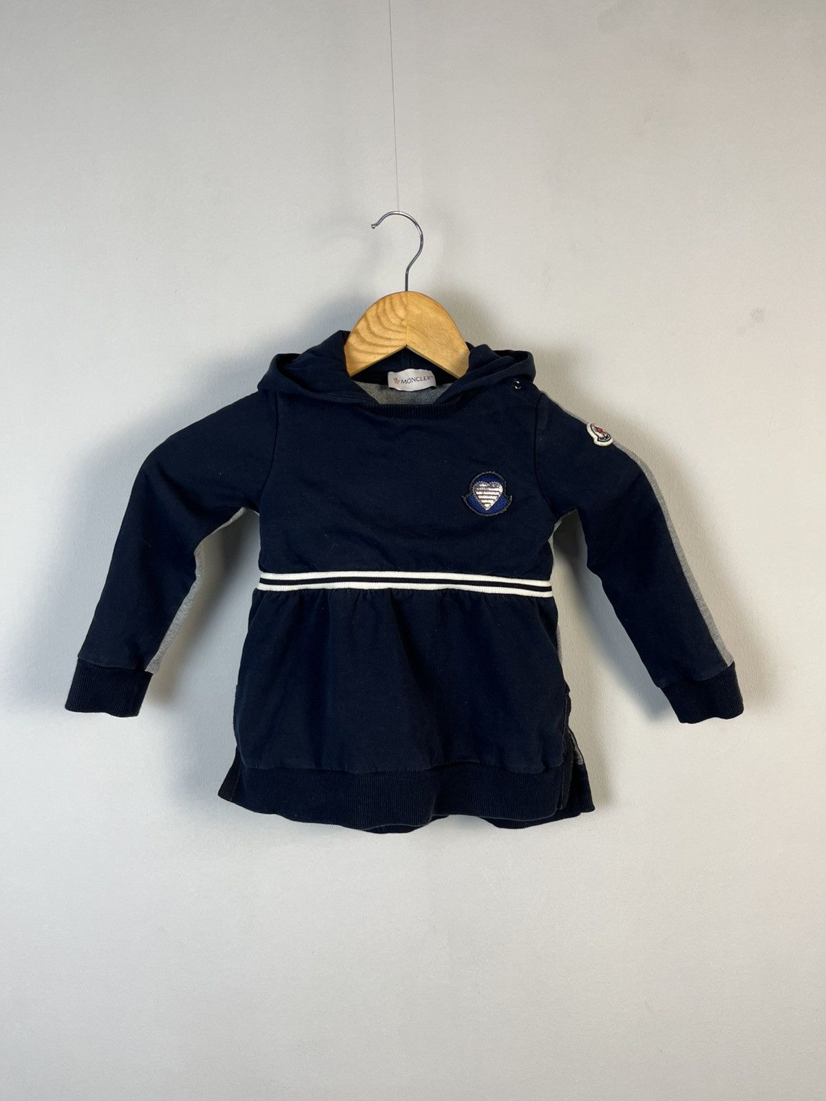 Moncler Moncler Kid`s Luxury Cotton Hooded Dress Size XXS / US 00 / IT 34 - 1 Thumbnail