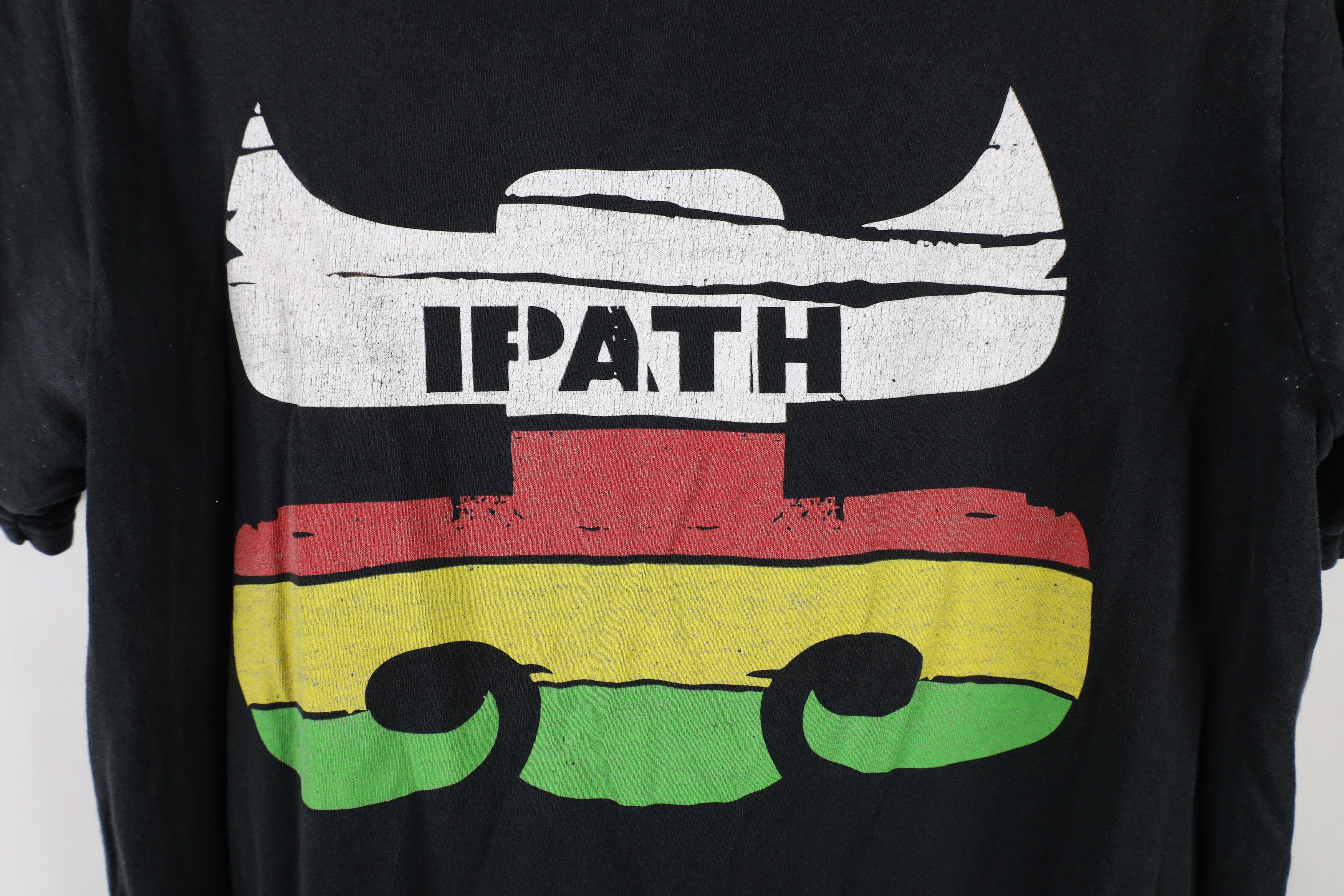 Vintage Vintage 90s Y2K IPATH Skateboarding Spell Out T-Shirt Size S / US 4 / IT 40 - 4 Thumbnail