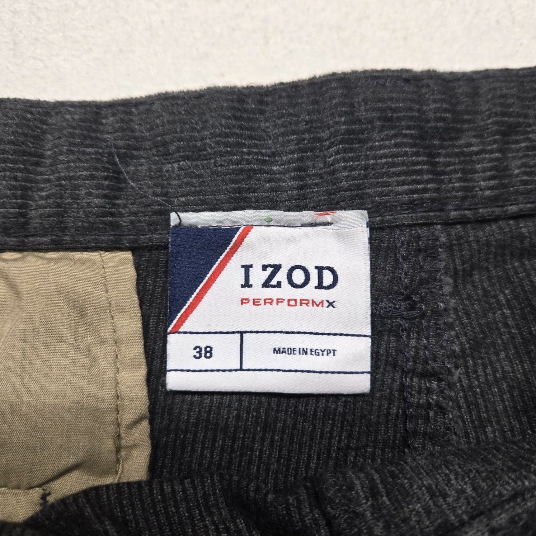 Izod Izod PerformX Pants Adult Men's 38x32 Dark Gray Classic Fit Golf Chino Polyester Size US 38 / EU 54 - 3 Thumbnail