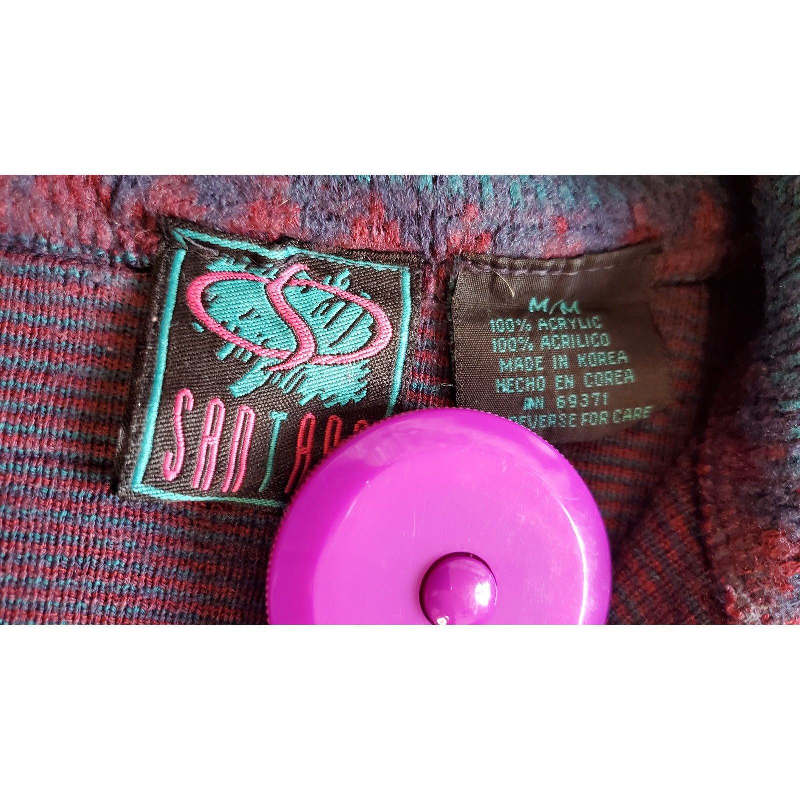 Vintage Vintage Santana Quarter Zip Pullover Sweater M Size US M / EU 48-50 / 2 - 5 Thumbnail