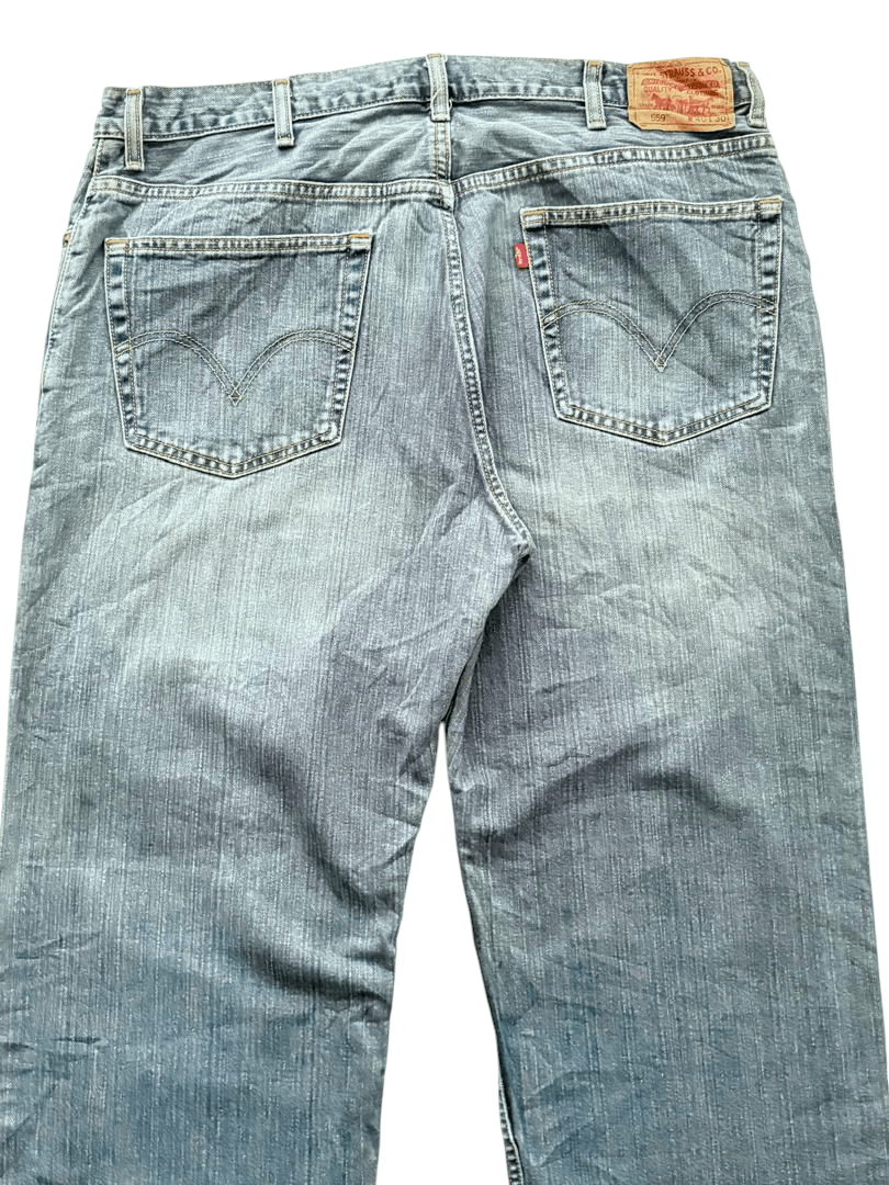 Levi's Vintage Levi's 559 Blue Faded Washed Relaxed Straight Jeans Size US 40 / EU 56 - 9 Thumbnail