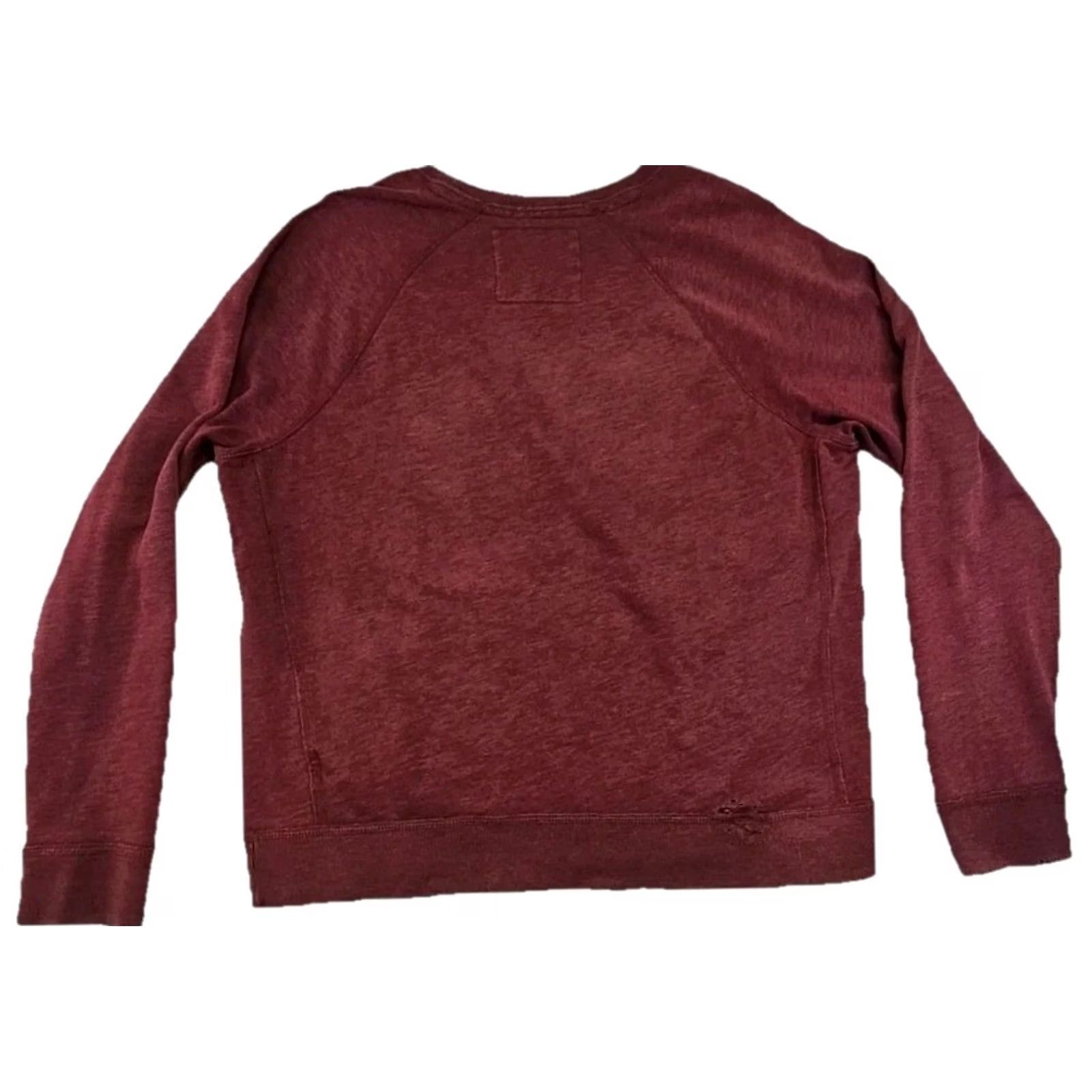 Abercrombie & Fitch Abercrombie & Fitch Sweatshirt XXL Muscle Crew Neck Burgundy NY Athletics Distressed Graphic Print Men Size US XXL / EU 58 / 5 - 7 Thumbnail