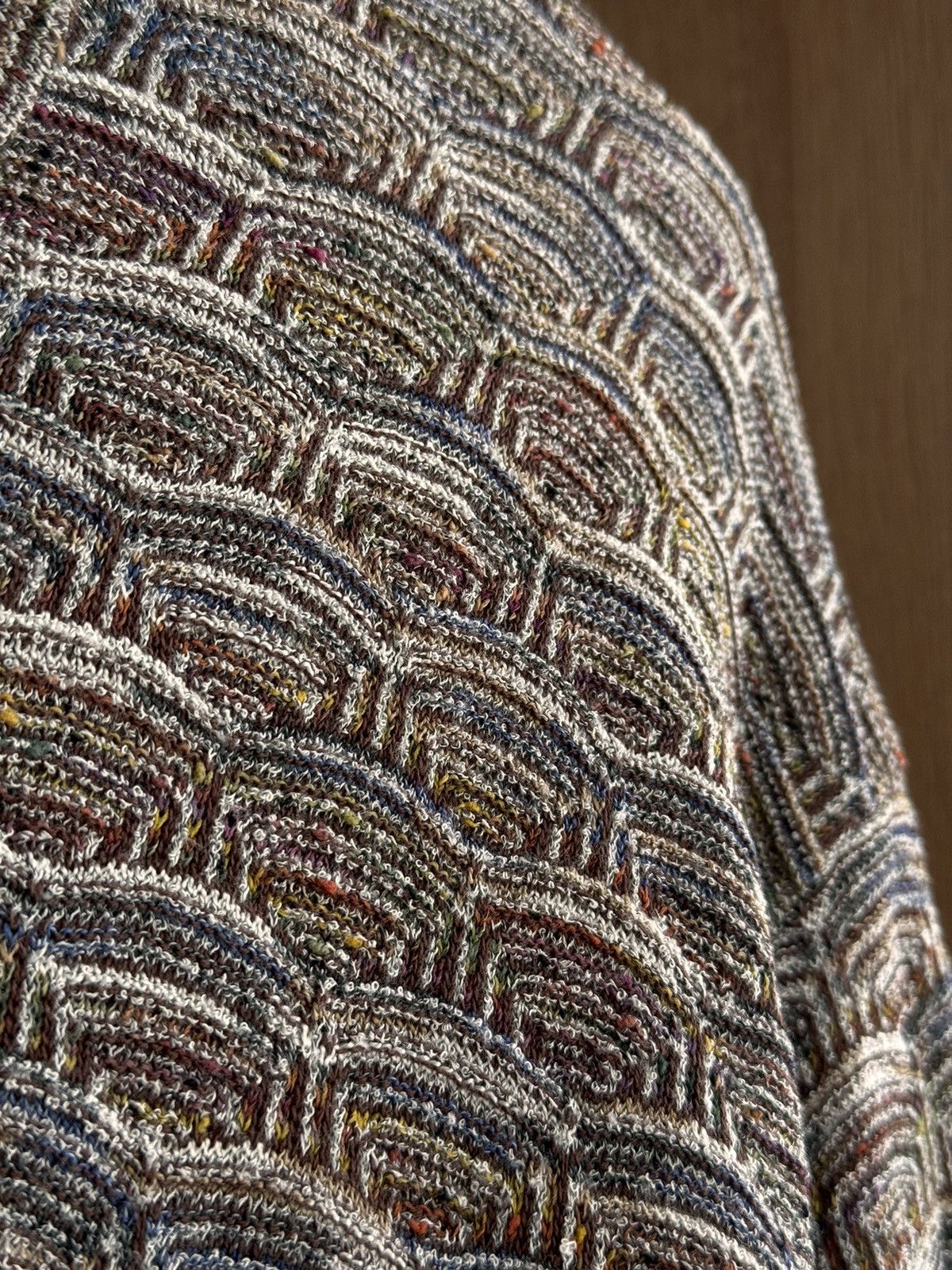 Missoni × Vintage Vintage Example by Missoni Mosaic Pattern Luxury Sweatshirt Size US XL / EU 56 / 4 - 4 Thumbnail