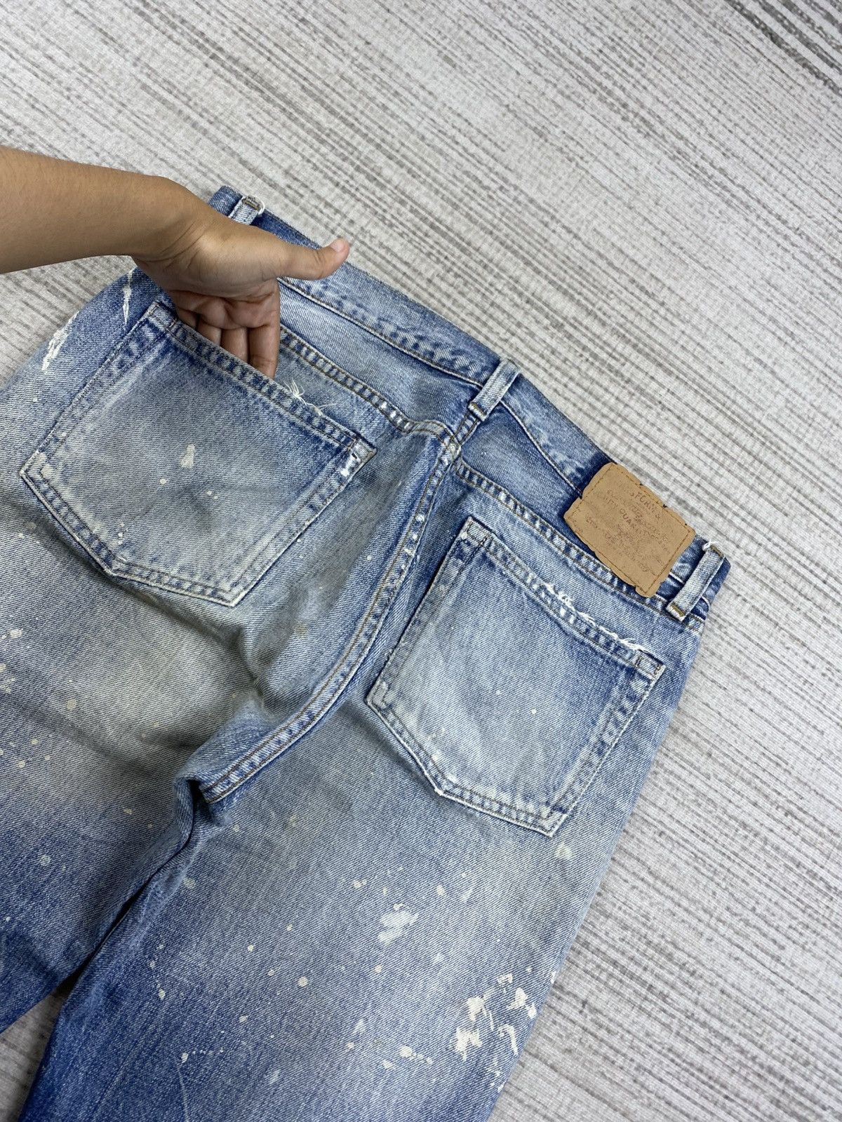 Japanese Brand Vintage Hysteric Glamour RNA Selvedge Splatter Paint Jeans Size US 32 / EU 48 - 12 Thumbnail