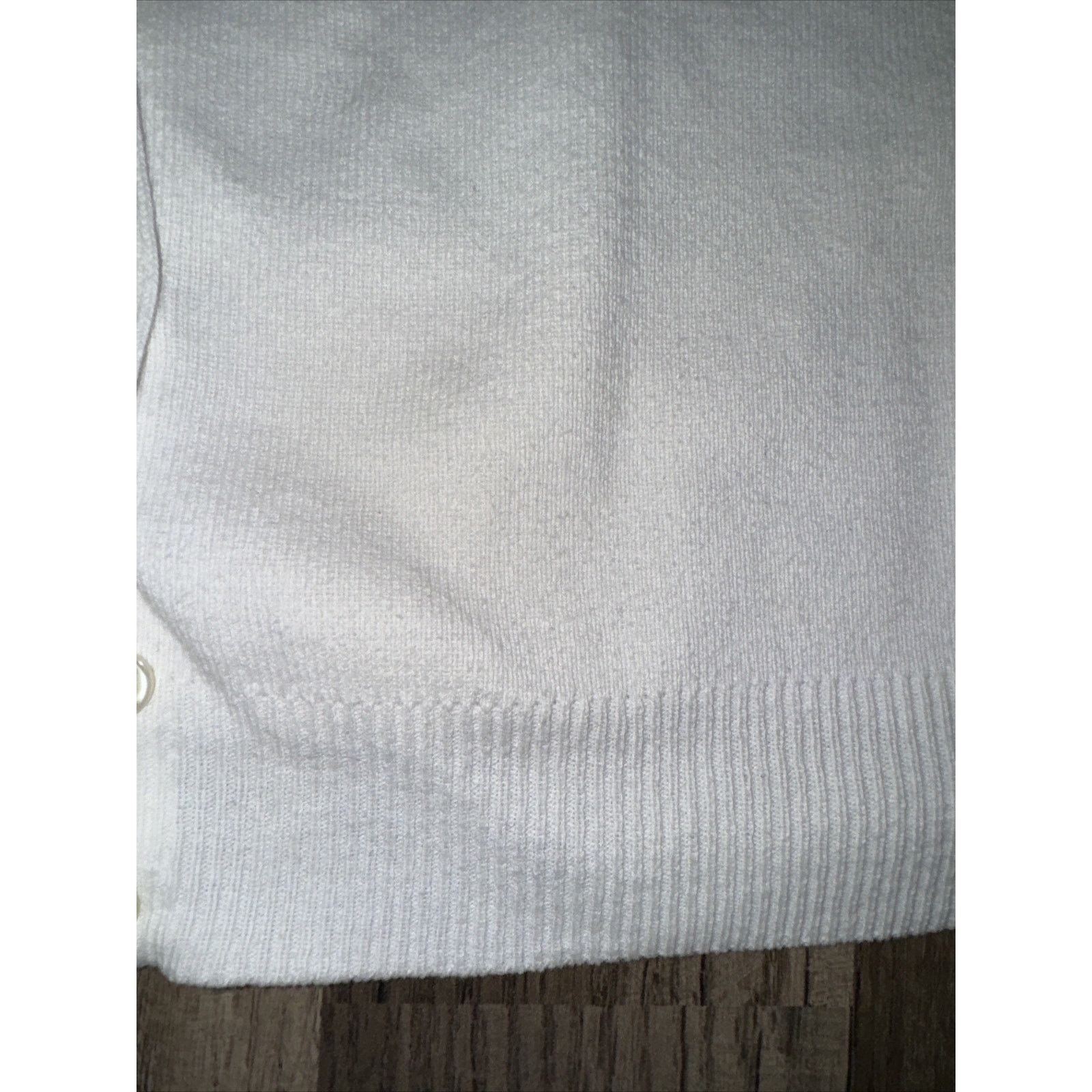 Croft & Barrow × Vintage Croft & Barrow Cardigan White PL 19.5x22.5 Size L / US 10 / IT 46 - 4 Thumbnail