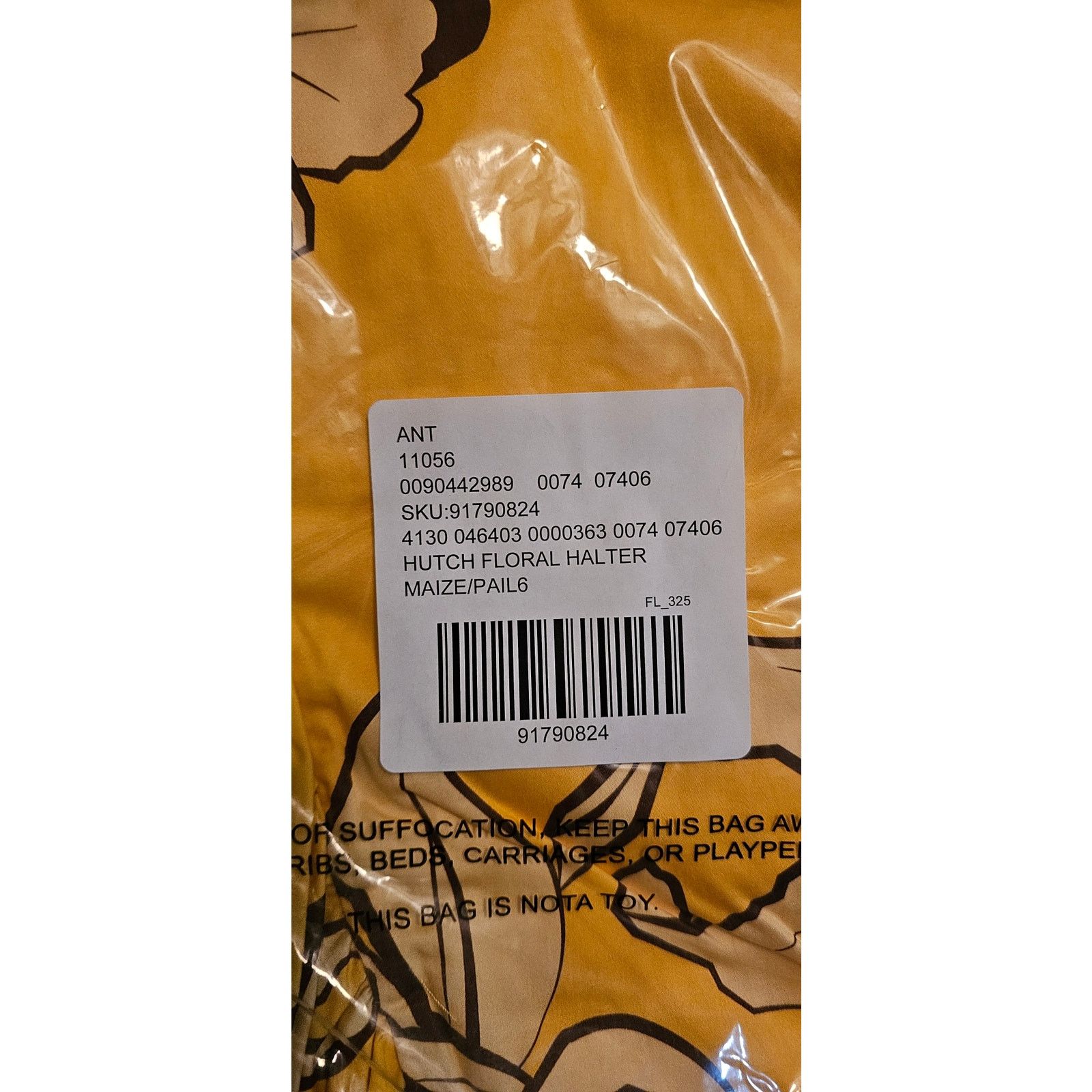 Anthropologie NWT Hutch Floral Halter Maxi Dress $298 SIZE 6 Maize Size M / US 6-8 / IT 42-44 - 5 Thumbnail