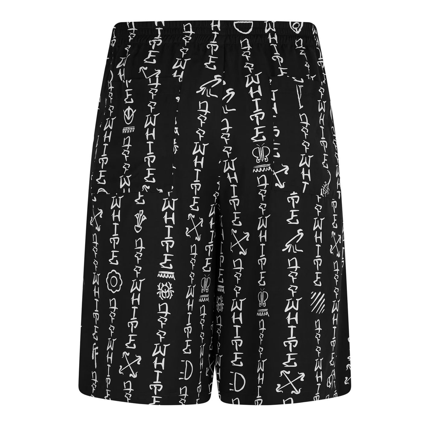 Off-White o1g2r1mq0326 Bowling Design Shorts in Black Size US 32 / EU 48 - 2 Thumbnail