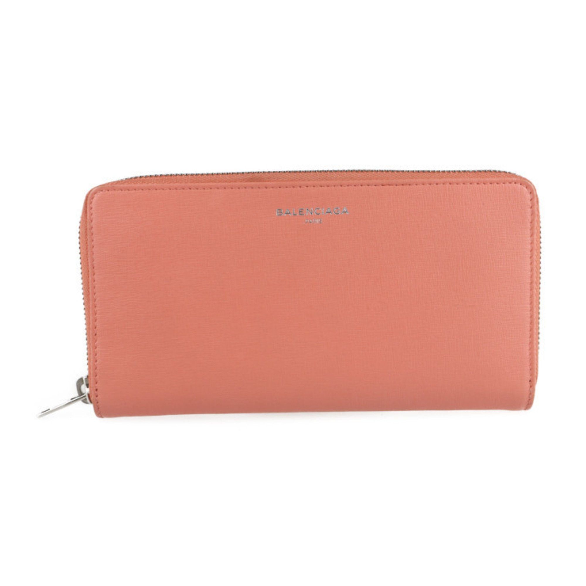 Balenciaga BALENCIAGA Essential Long Wallet 519641 Leather Salmon Pink Round 2107043007233R1 Size ONE SIZE - 1 Thumbnail