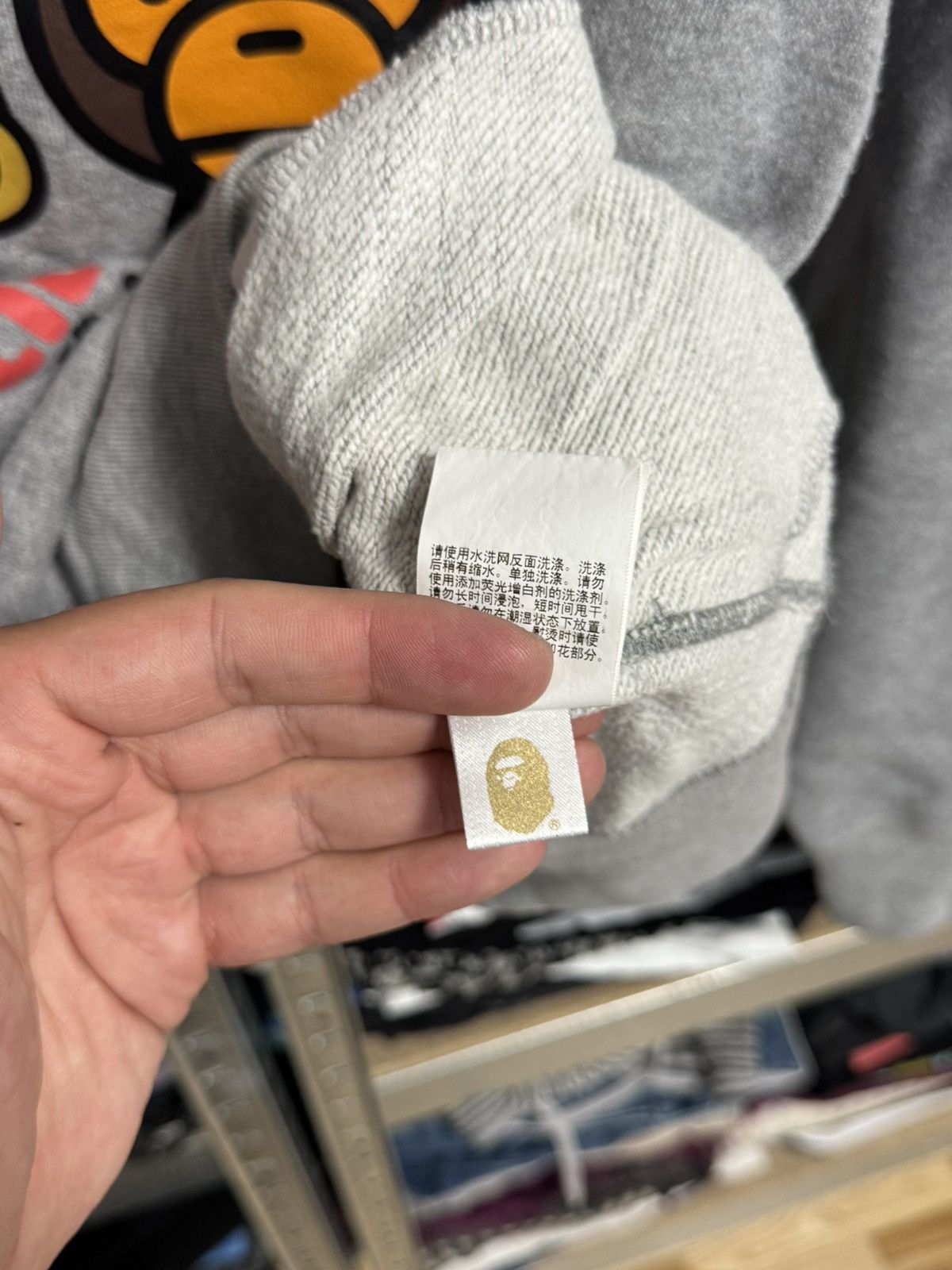 Bape Mens Bape x Lil Yachty Baby Milo Gray Hoodie Size S Pullover Size US S / EU 44-46 / 1 - 12 Thumbnail