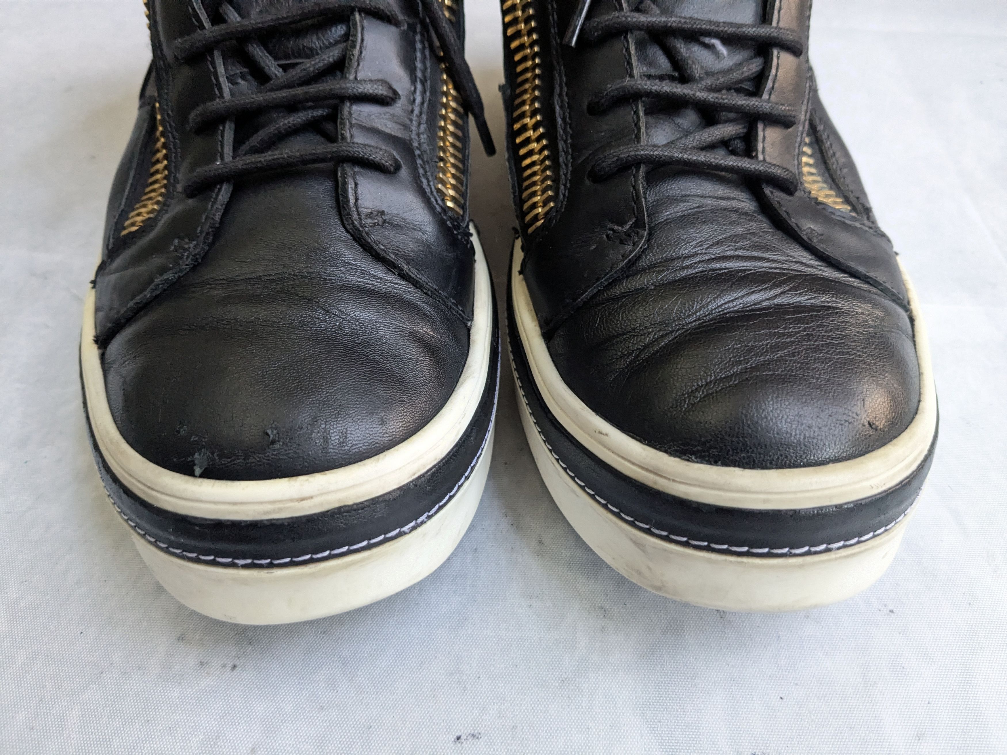 Giuseppe Zanotti Giuseppe Zanotti High Tops Black 10 43 High Top Leather Size US 10 / EU 43 - 4 Thumbnail