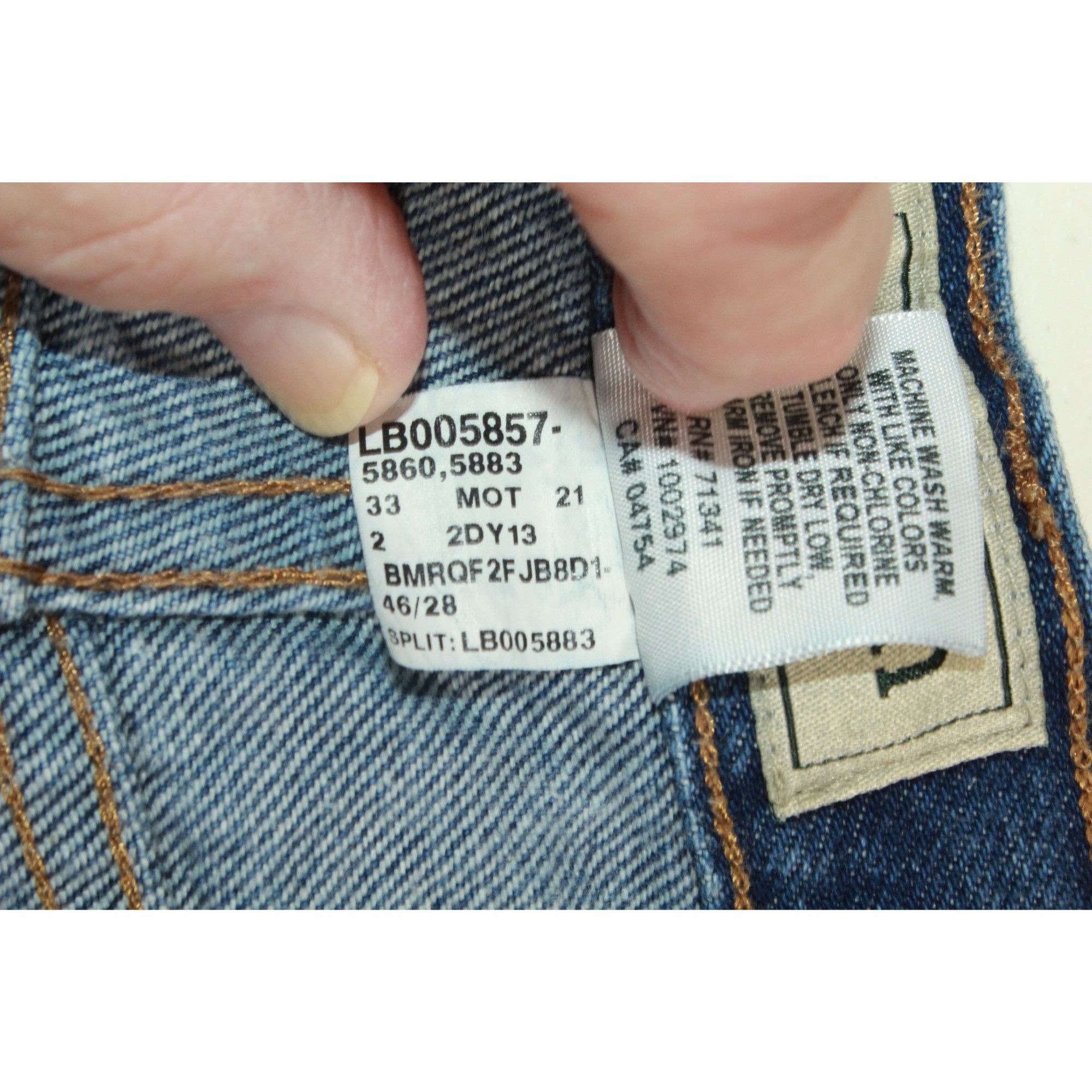 L.L. Bean LL Bean Jeans Relaxed Fit Straight Leg Dark Wash 46x28 Size US 44 / EU 60 - 9 Thumbnail