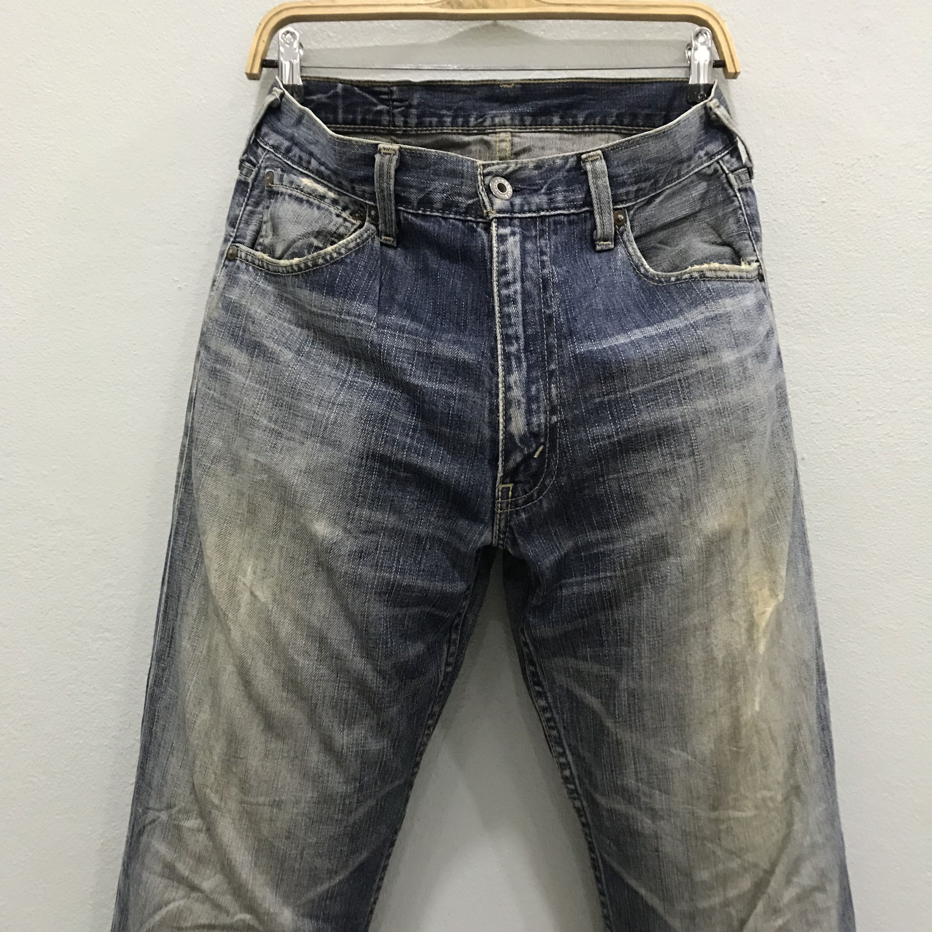 Levi's Vintage Levi’s 503 Jeans Distressed Faded Blue Size US 31 - 3 Thumbnail
