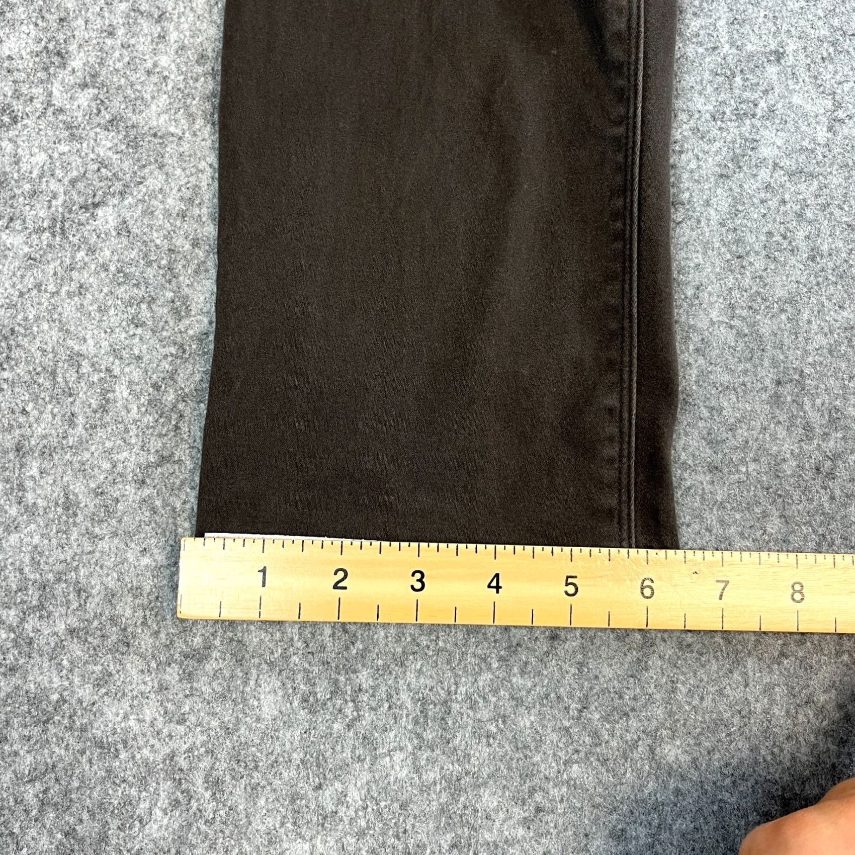 Armani ARMANI Chino Trousers Pants Slim Tapered Fit 30 Brown Cotton Elastane Flat Front 5-Pocket Mens Jeans J06 Vintage No Size US 30 / EU 46 - 3 Thumbnail