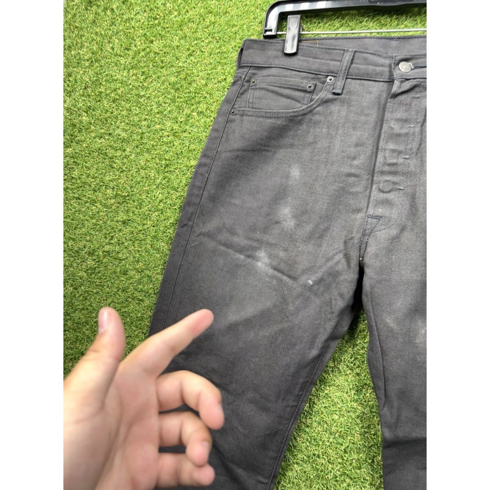Levi's Levi's 501 Jeans Mens Regular Fit Straight Leg Dark Wash Black 34x30 Vintage-Inspired Casual Denim Size US 34 / EU 50 - 3 Thumbnail