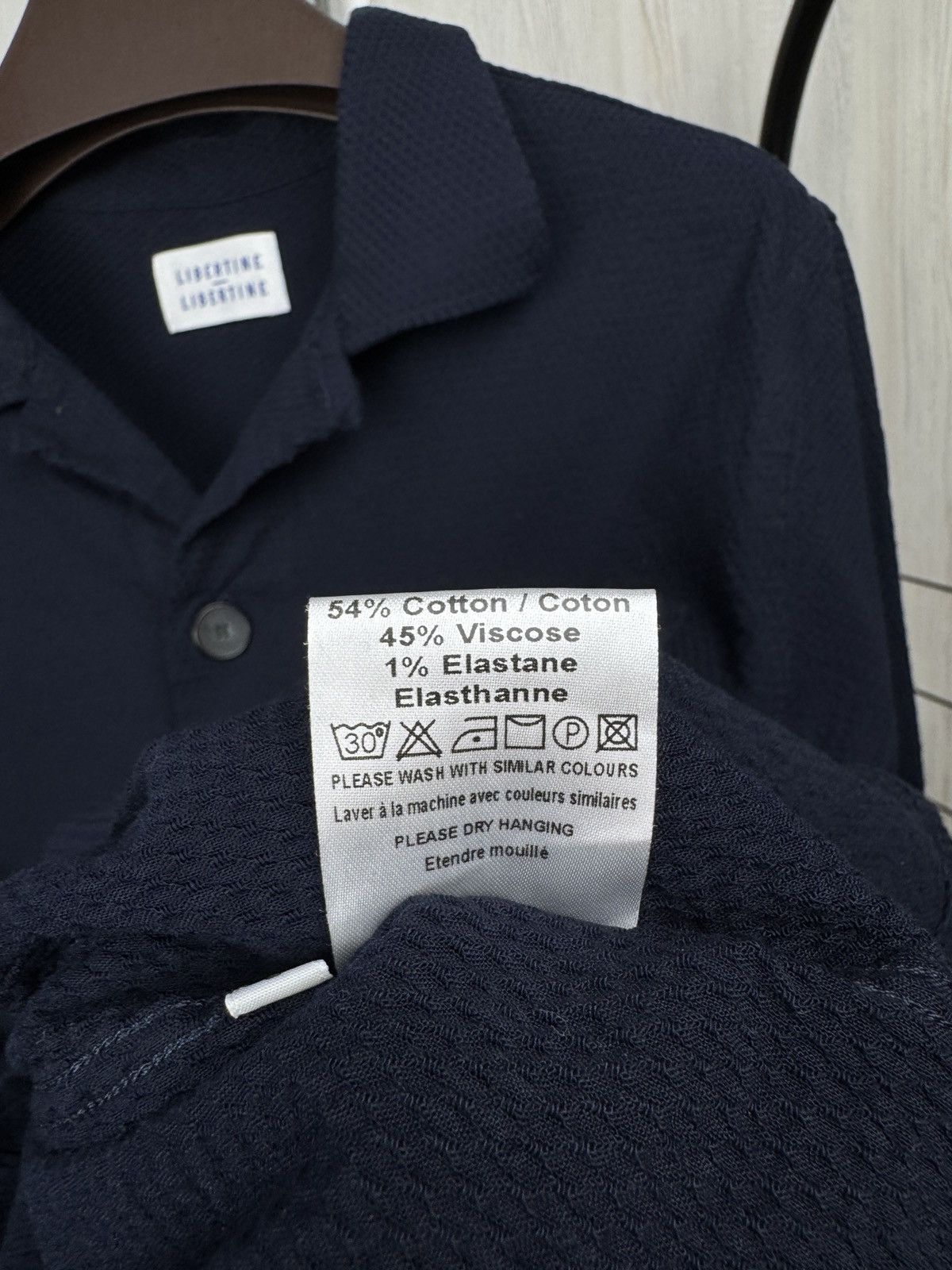 Libertine-Libertine Libertine Libertine navy blue pinnacle ls shirt overshirt Size US L / EU 52-54 / 3 - 9 Thumbnail