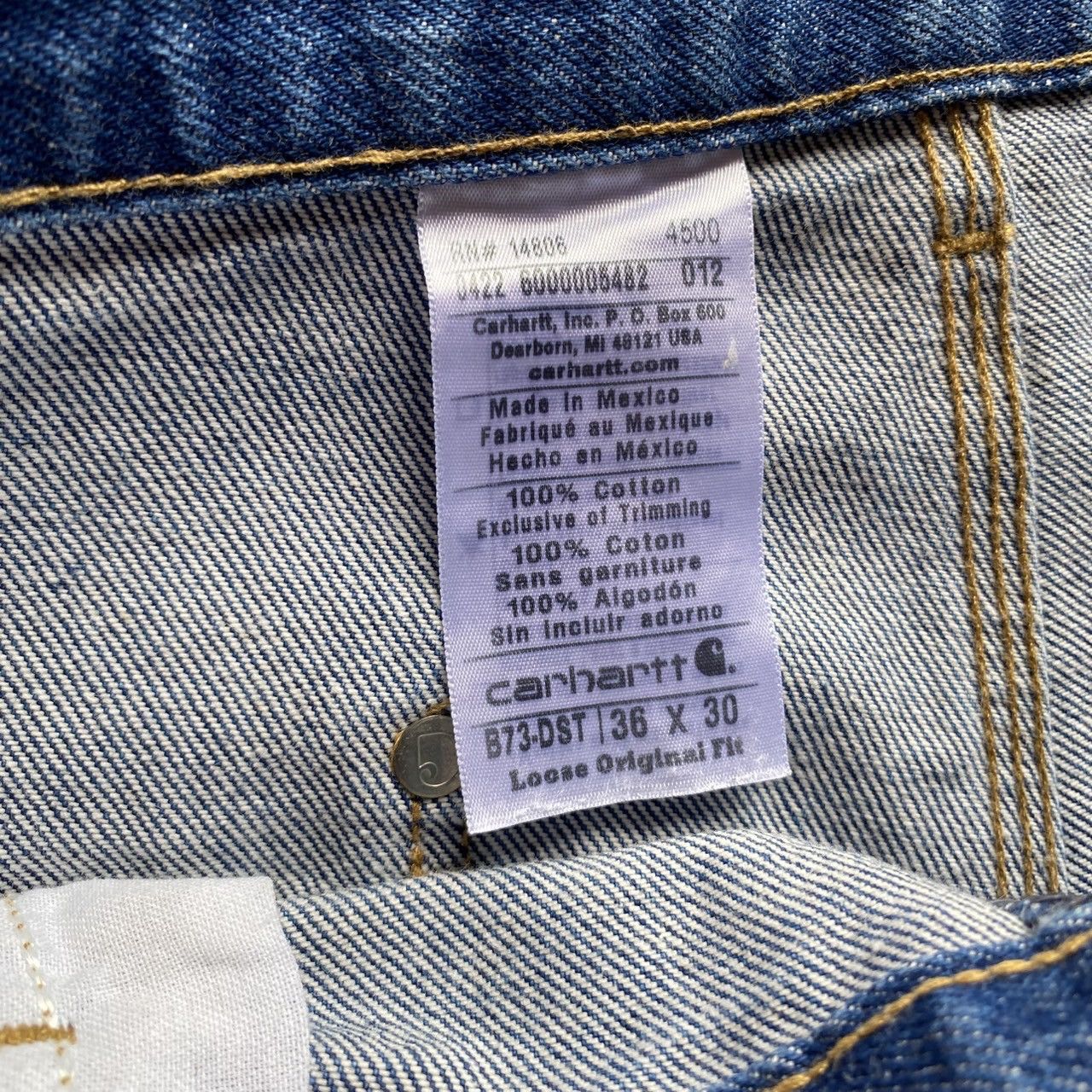 Carhartt × Vintage (36x30) Crazy Vintage Carhartt Double Knee B73-DST Size US 36 / EU 52 - 8 Thumbnail