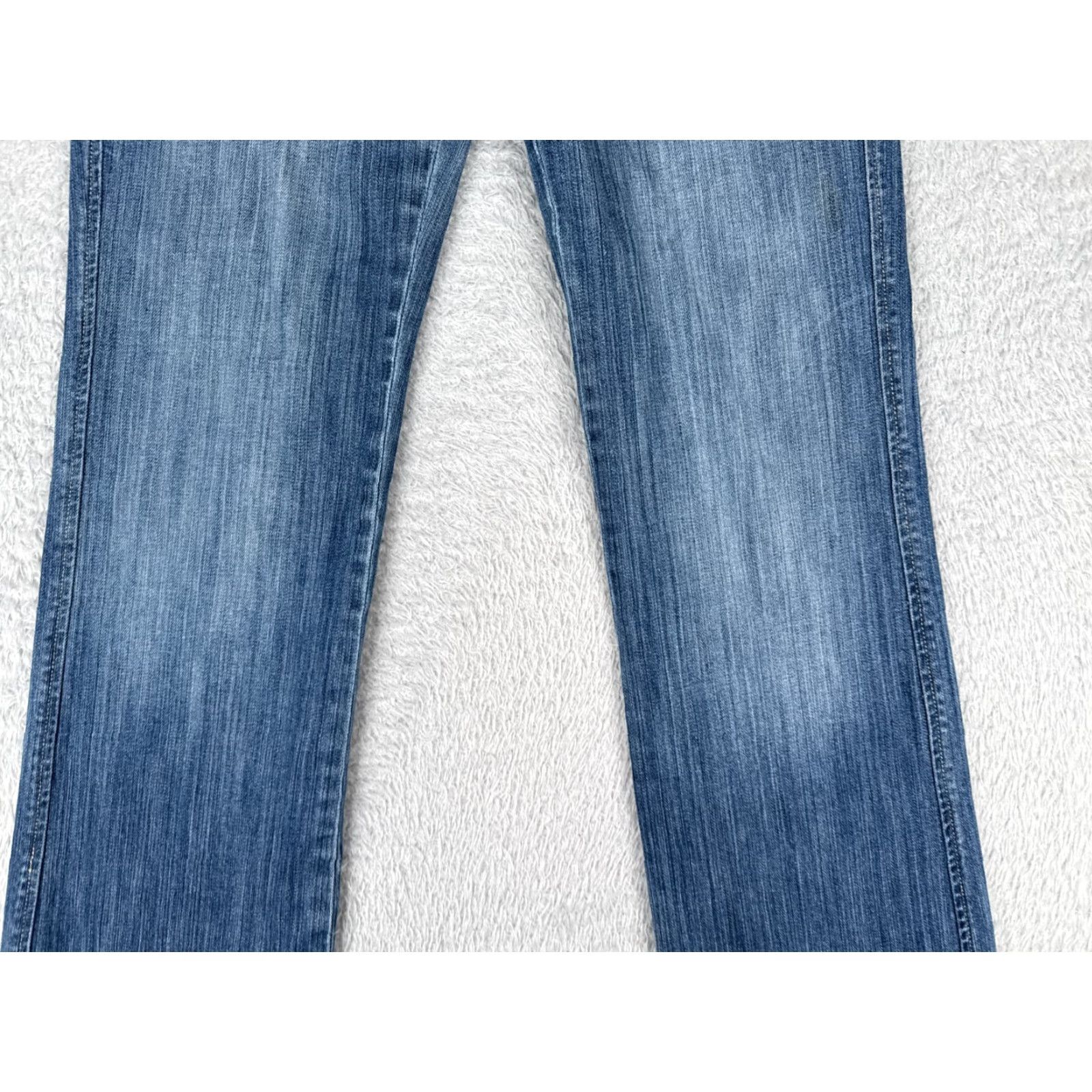 White House Black Market WHITE HOUSE BLACK MARKET Bootcut Jeans Womens 4 Blue Denim Embroidered 5-Pocket Size 27" / US 4 / IT 40 - 3 Thumbnail