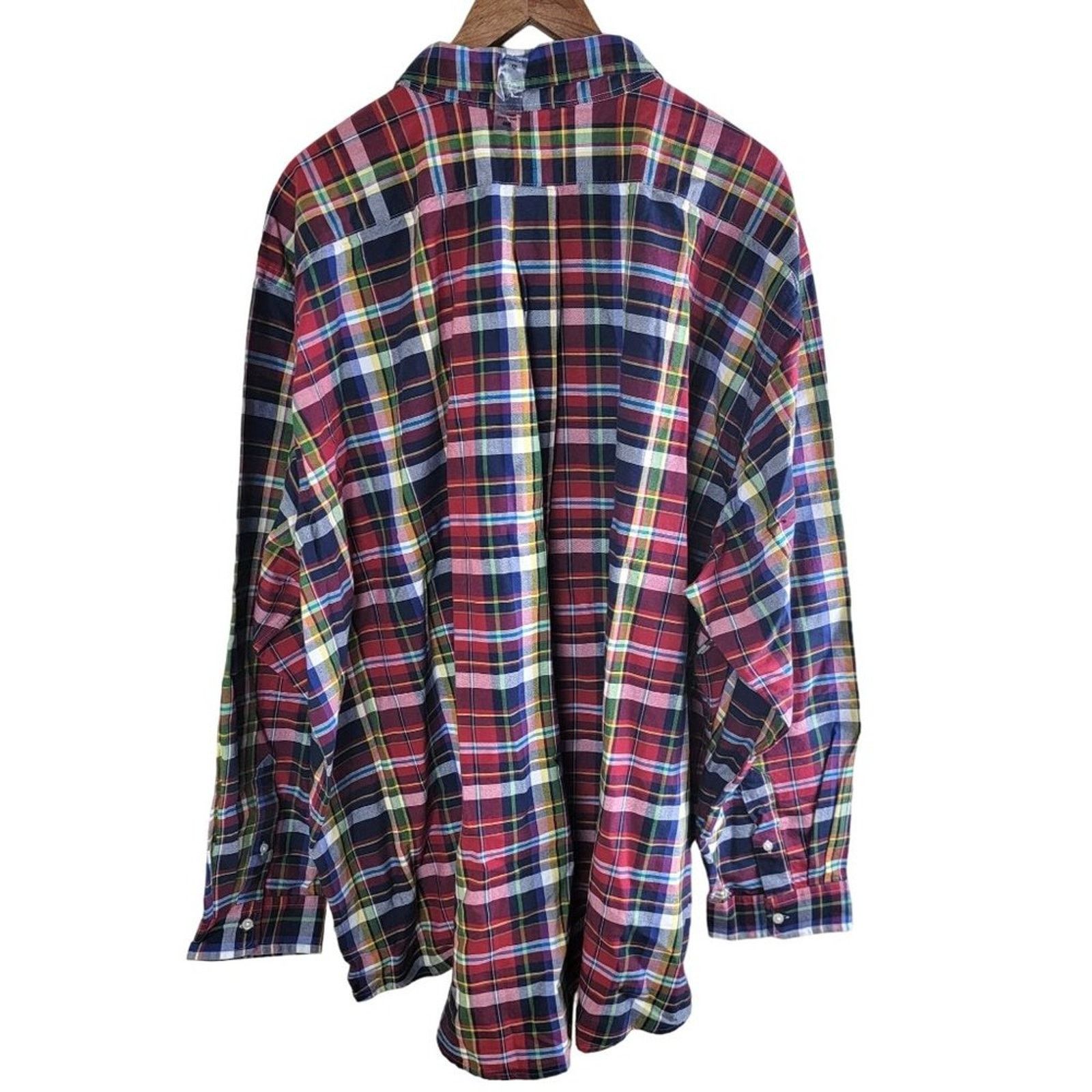 Polo Ralph Lauren Polo Ralph Lauren Classic Fit Plaid Cotton Button Down Shirt Size US XXL / EU 58 / 5 - 3 Thumbnail
