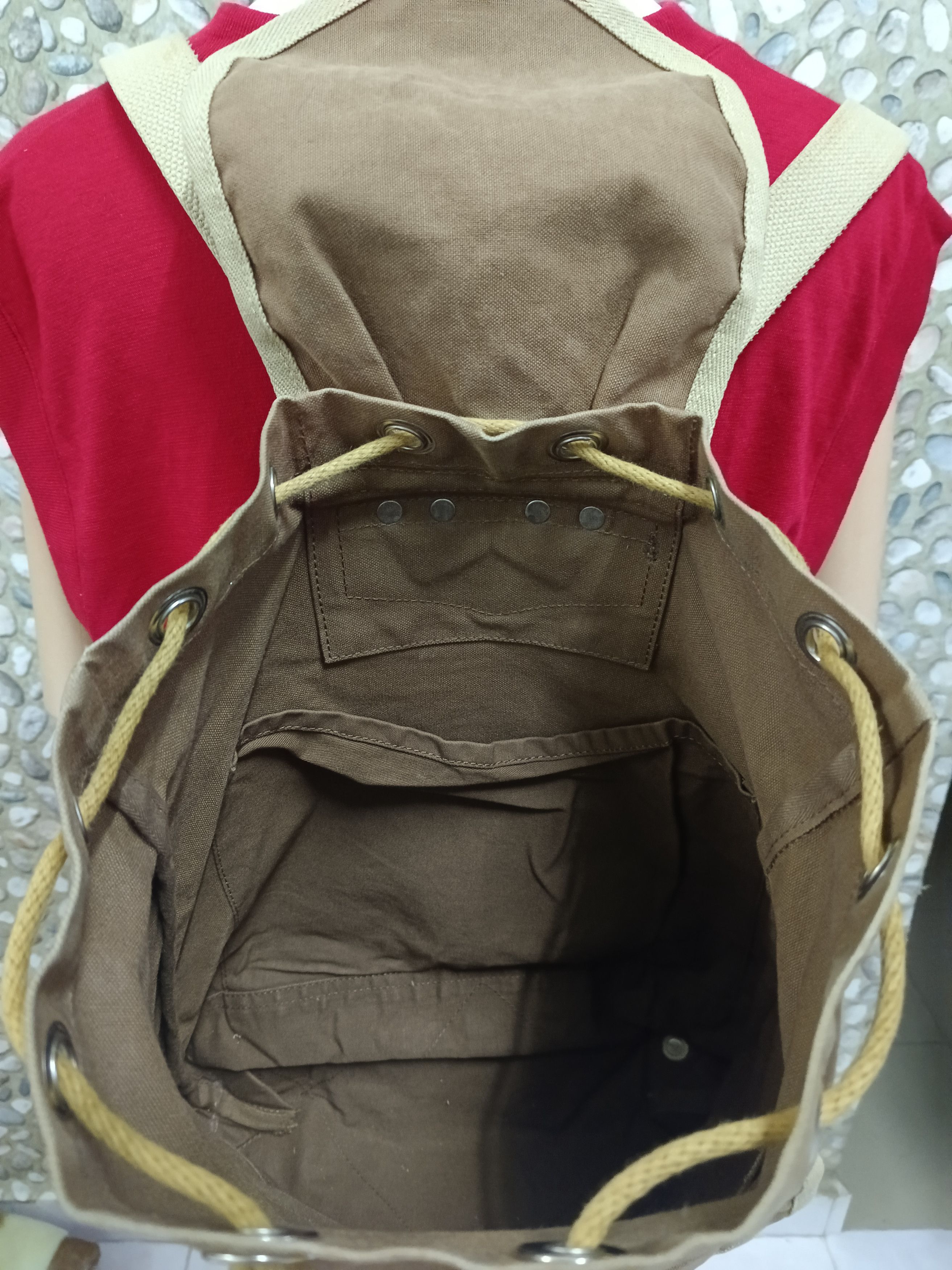 Ichizawa Shinzaburo Hanpu MADE BY ICHIZAWA CANVAS RUSACK BAGPACK Size ONE SIZE - 5 Thumbnail