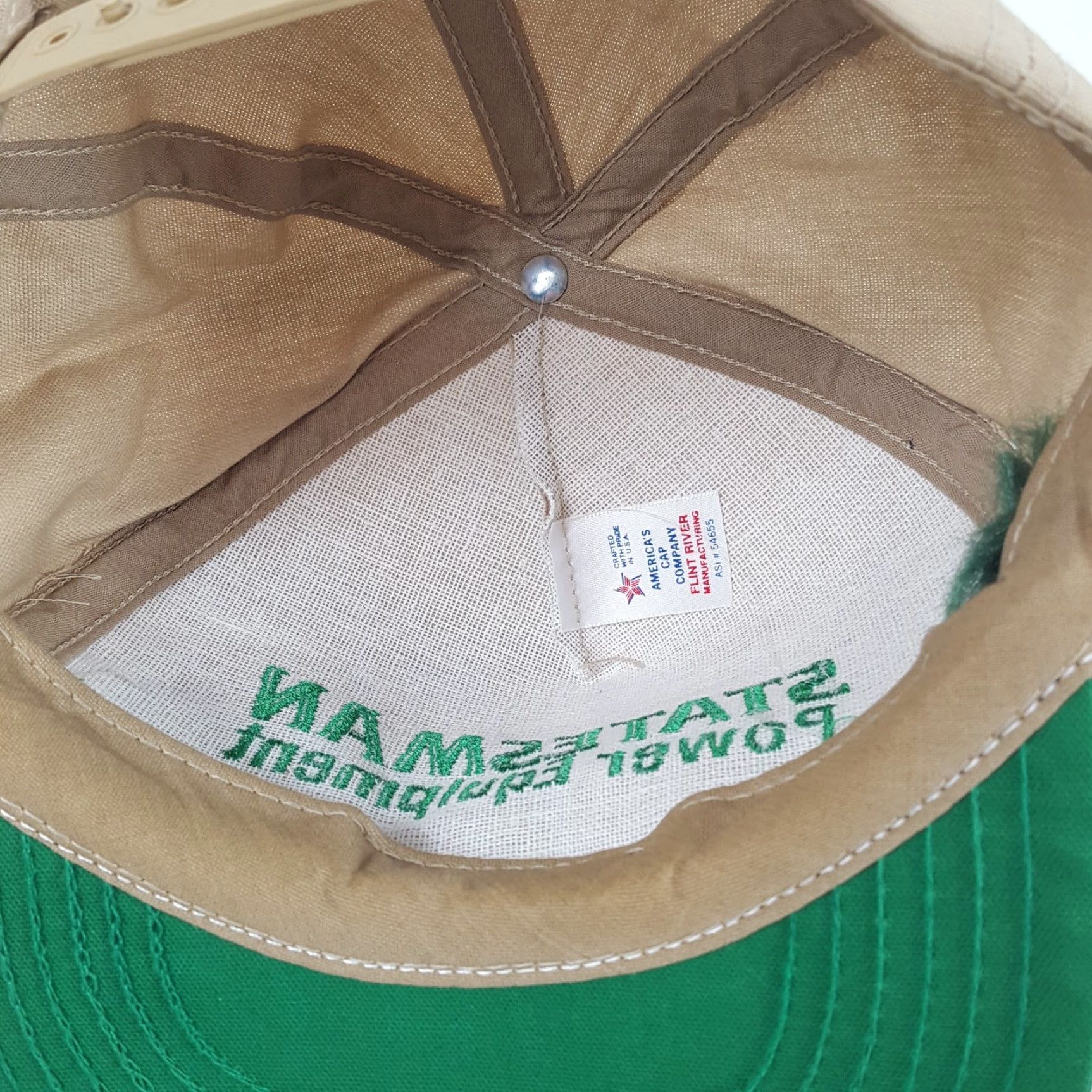 Vintage VINTAGE 90s America's Cap Co. Statesman Farm Tractors Trucker Hat Adjustable Green One Size Mens Size ONE SIZE - 6 Thumbnail