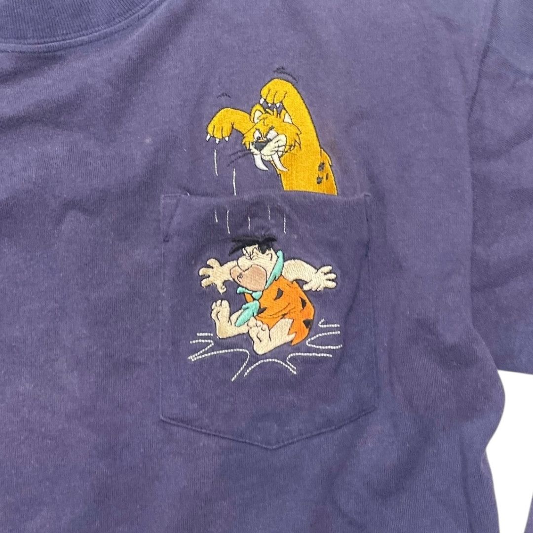 Other Vintage Flintstones Long Sleeve Pocket tee Size US S / EU 44-46 / 1 - 3 Thumbnail