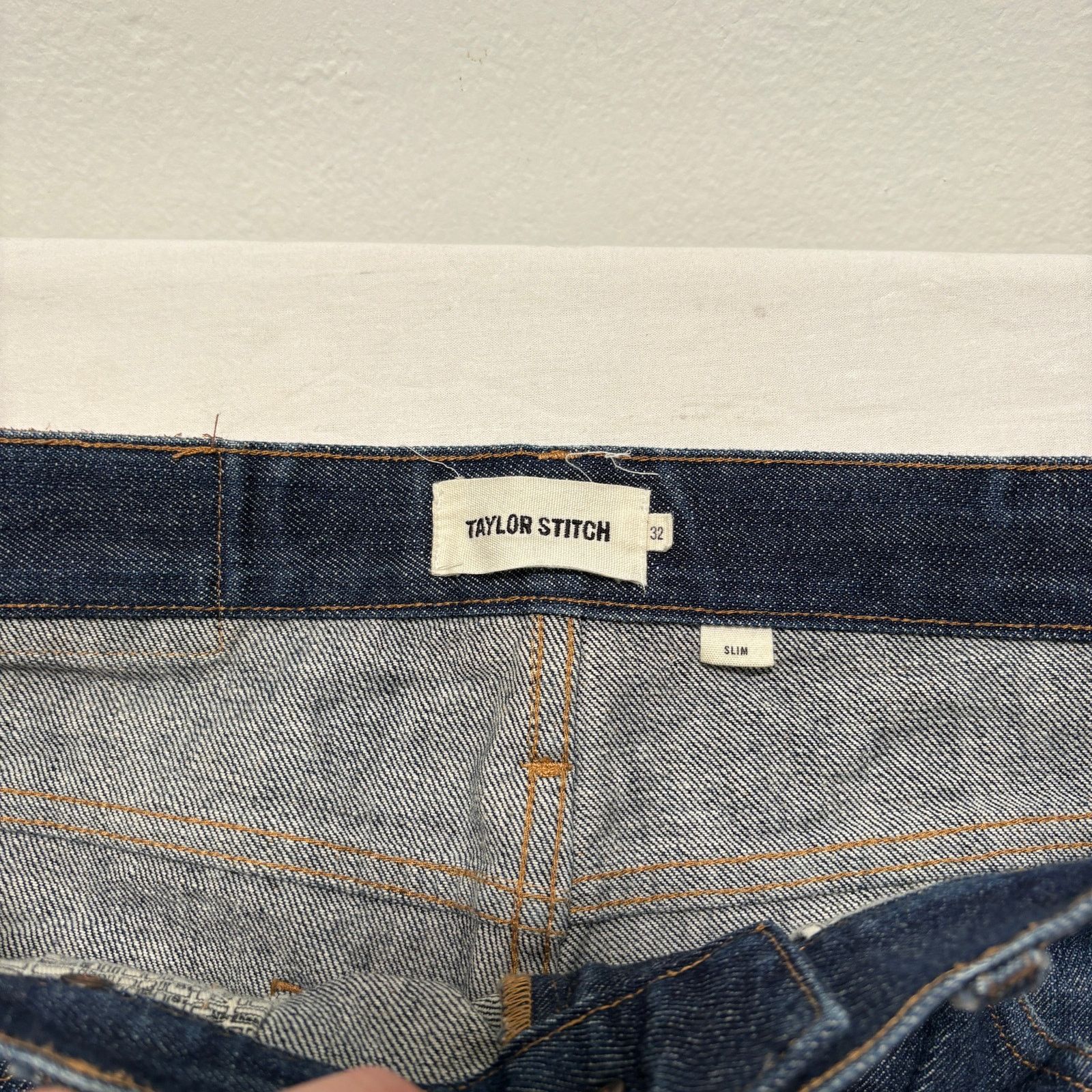 Taylor Stitch Taylor Stitch Faded Honeycomb Slim Denim Jeans Blue 32 x 32 Size US 32 / EU 48 - 3 Thumbnail